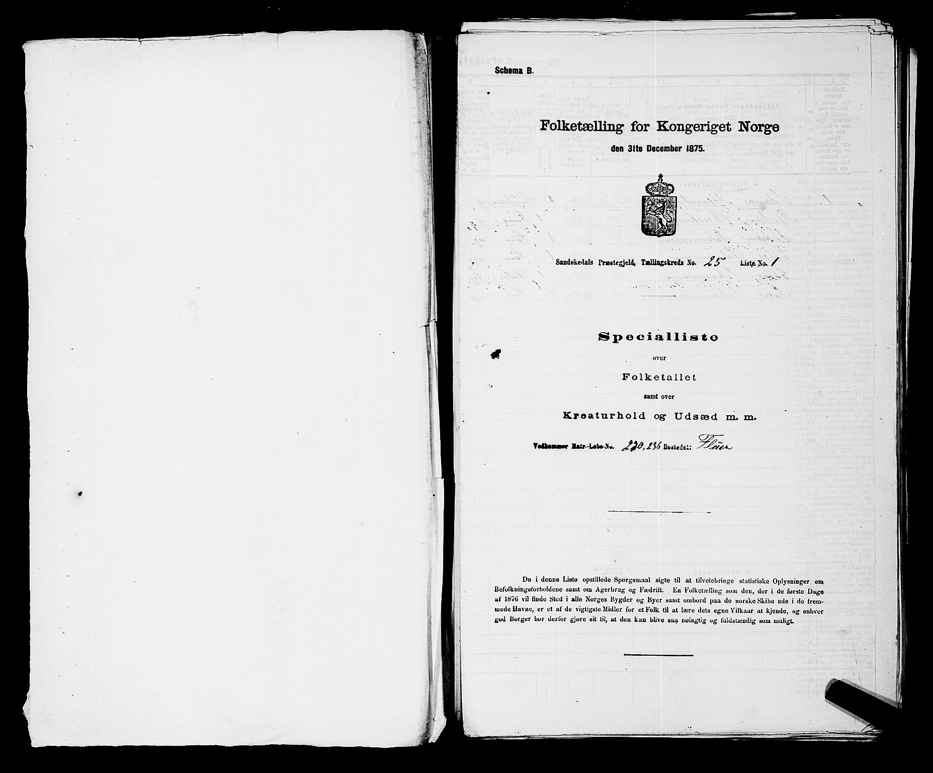 SAKO, 1875 census for 0816P Sannidal, 1875, p. 1913