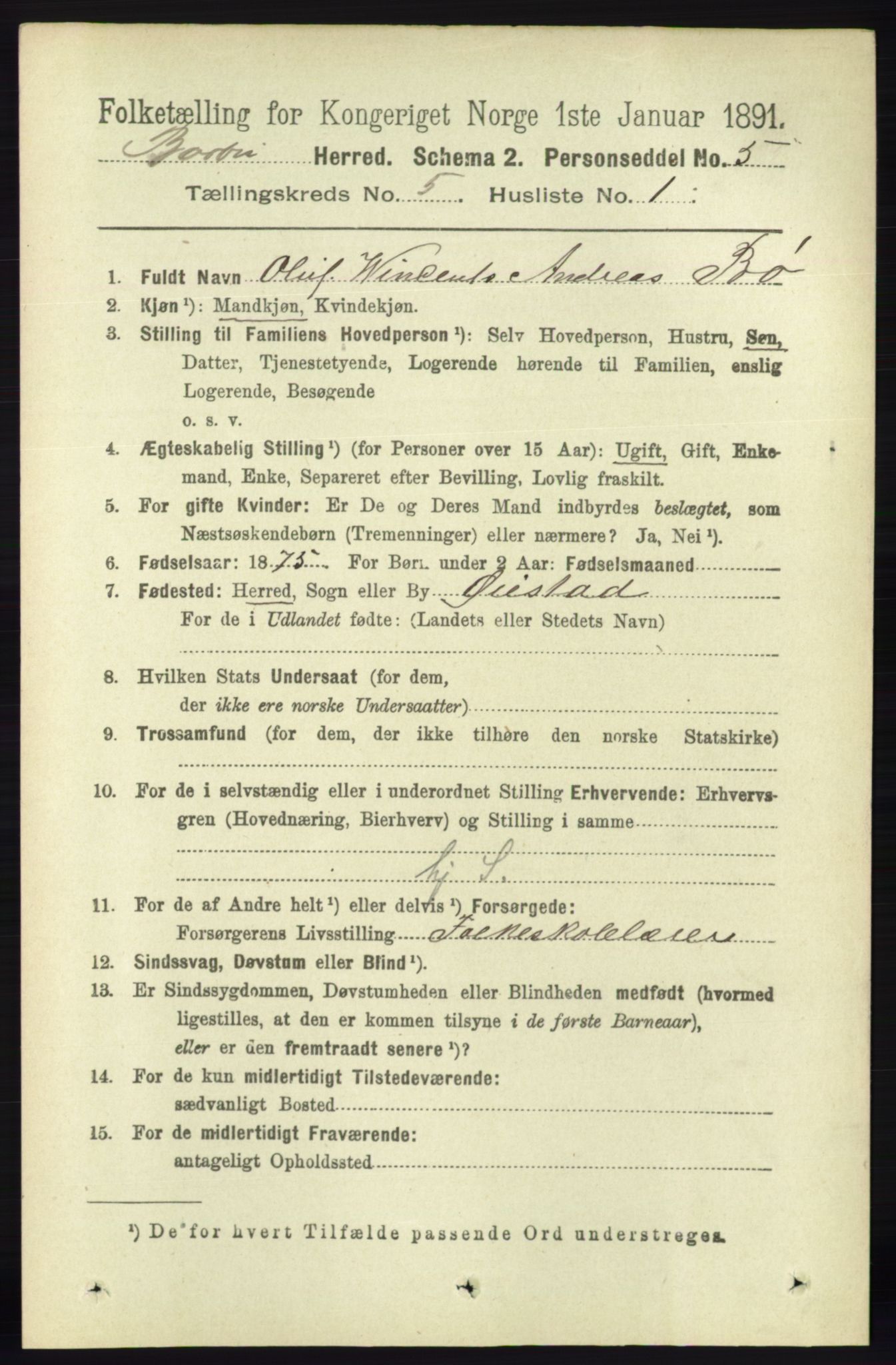 RA, 1891 census for 0990 Barbu, 1891, p. 3549