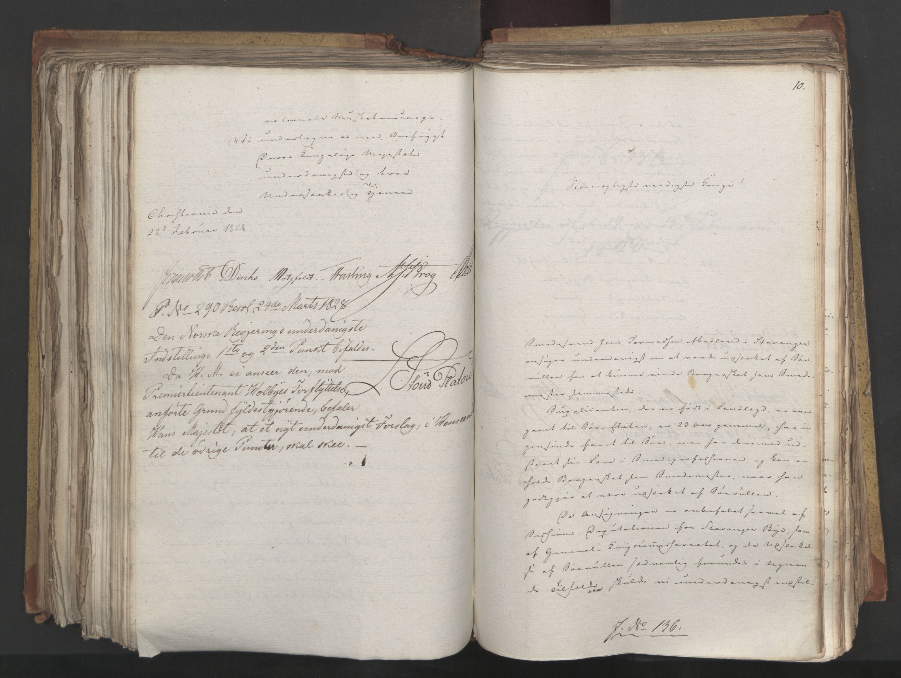 Statsrådsavdelingen i Stockholm, AV/RA-S-1003/D/Da/L0054: Regjeringsinnstillinger nr. 1-230, 1828, p. 447