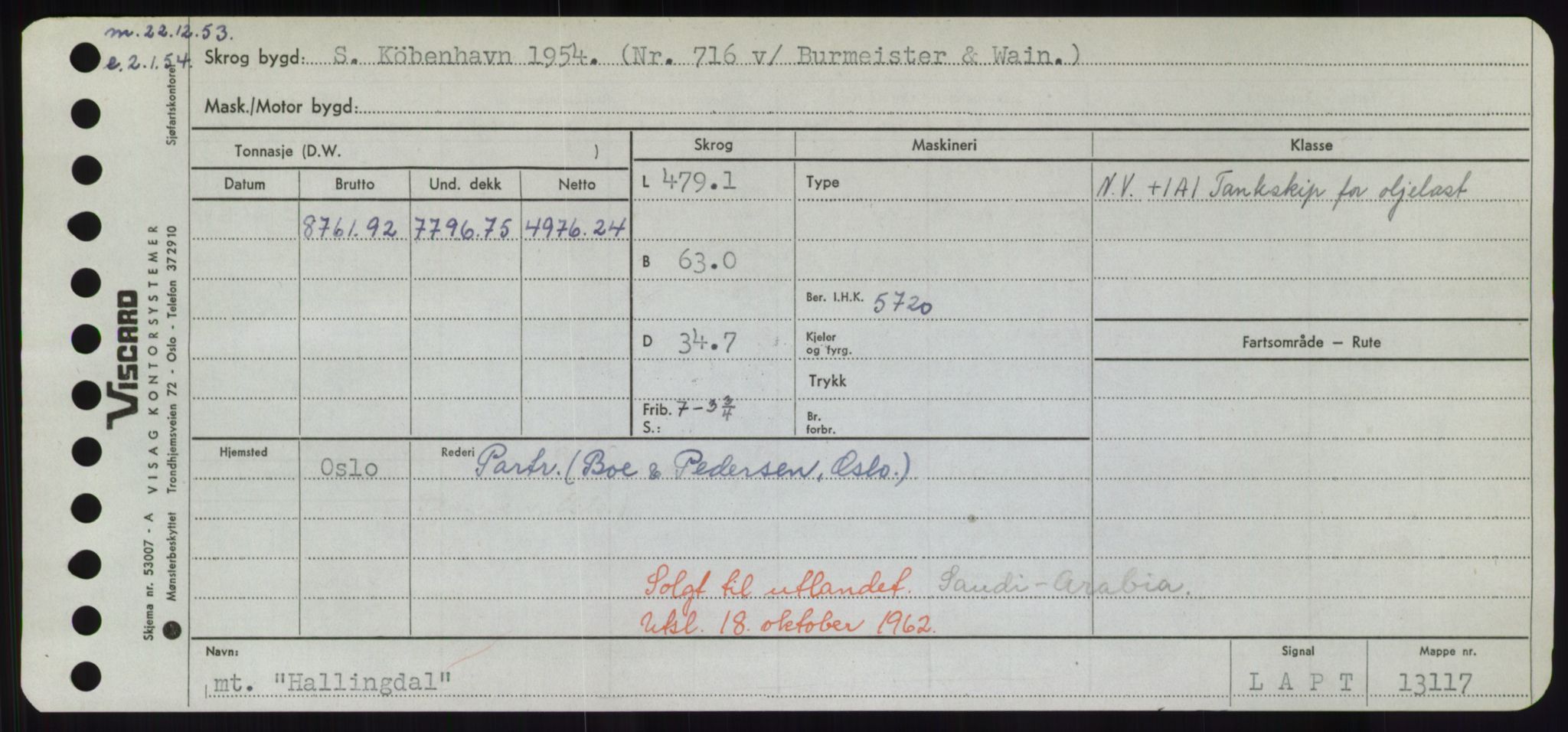 Sjøfartsdirektoratet med forløpere, Skipsmålingen, RA/S-1627/H/Hd/L0014: Fartøy, H-Havl, p. 131