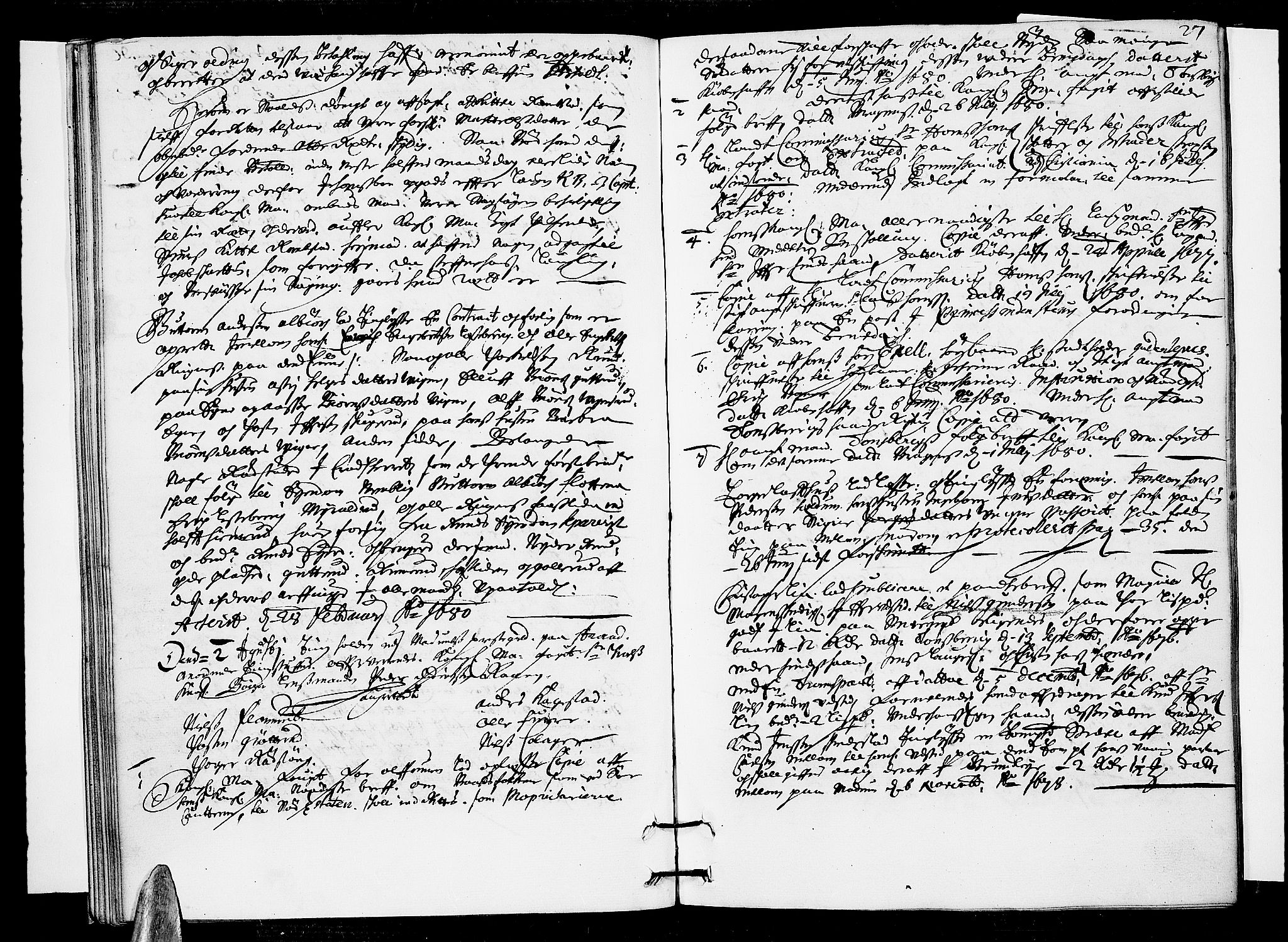Eiker, Modum og Sigdal sorenskriveri, AV/SAKO-A-123/F/Fa/Faa/L0045: Tingbok, 1680, p. 27