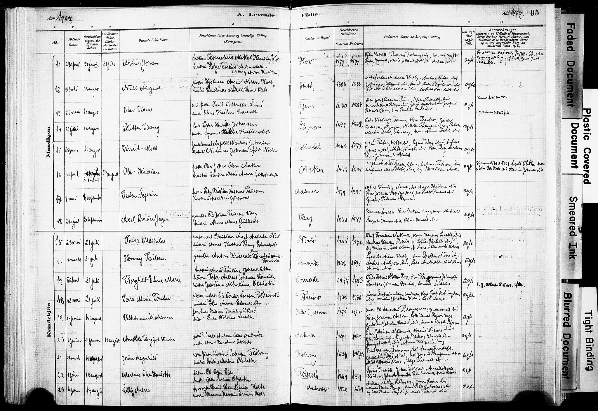 Ministerialprotokoller, klokkerbøker og fødselsregistre - Nordland, SAT/A-1459/835/L0525: Parish register (official) no. 835A03I, 1881-1910, p. 95