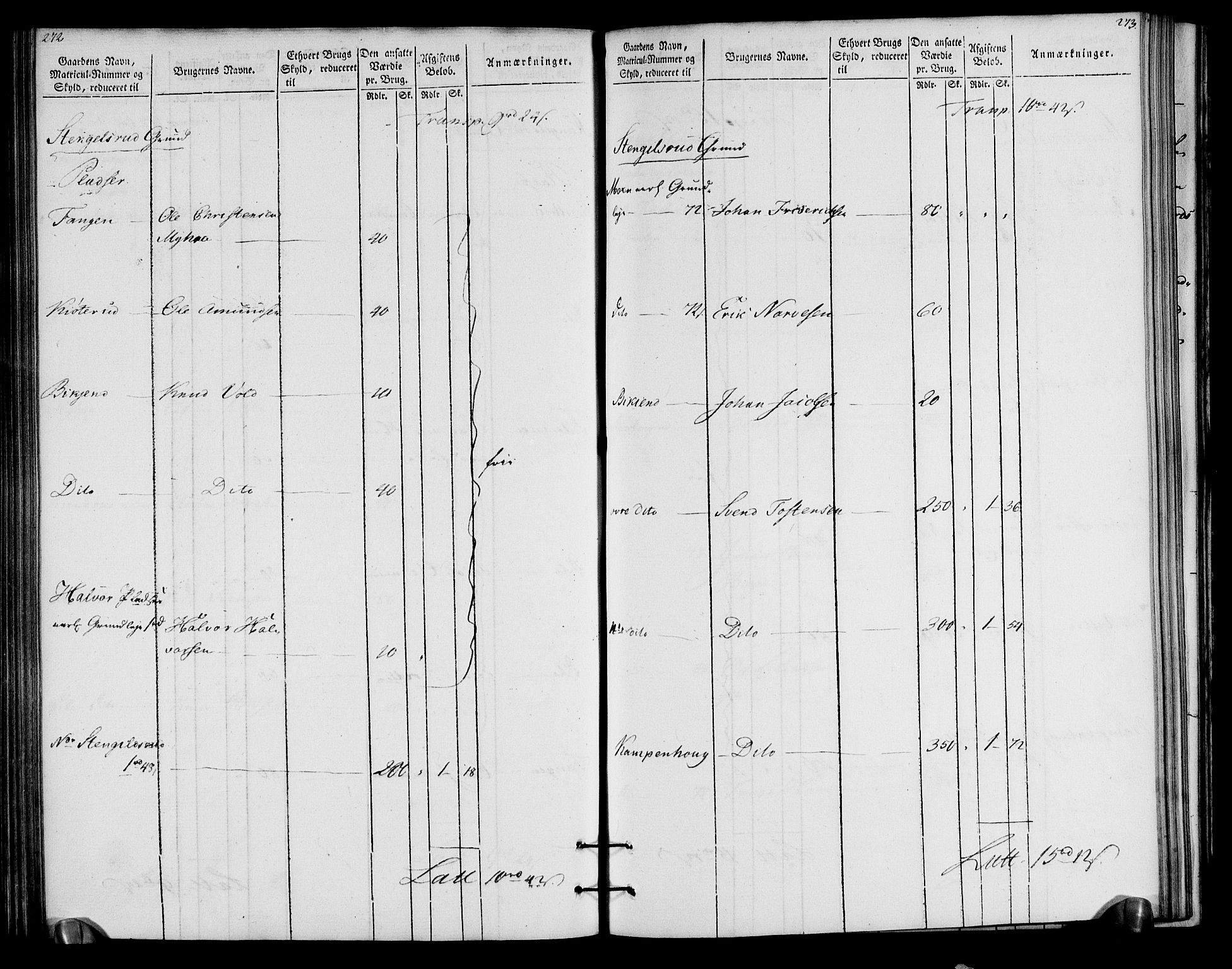 Rentekammeret inntil 1814, Realistisk ordnet avdeling, AV/RA-EA-4070/N/Ne/Nea/L0057a: Numedal og Sandsvær fogderi. Oppebørselsregister for fogderiets landdistrikter, 1803-1804, p. 140