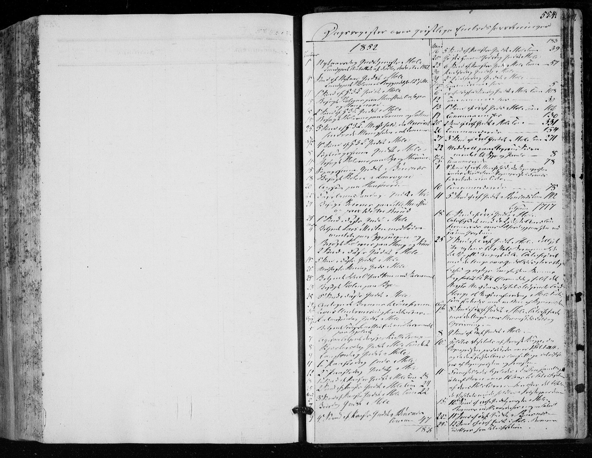 Hole kirkebøker, SAKO/A-228/F/Fa/L0006: Parish register (official) no. I 6, 1852-1872, p. 554