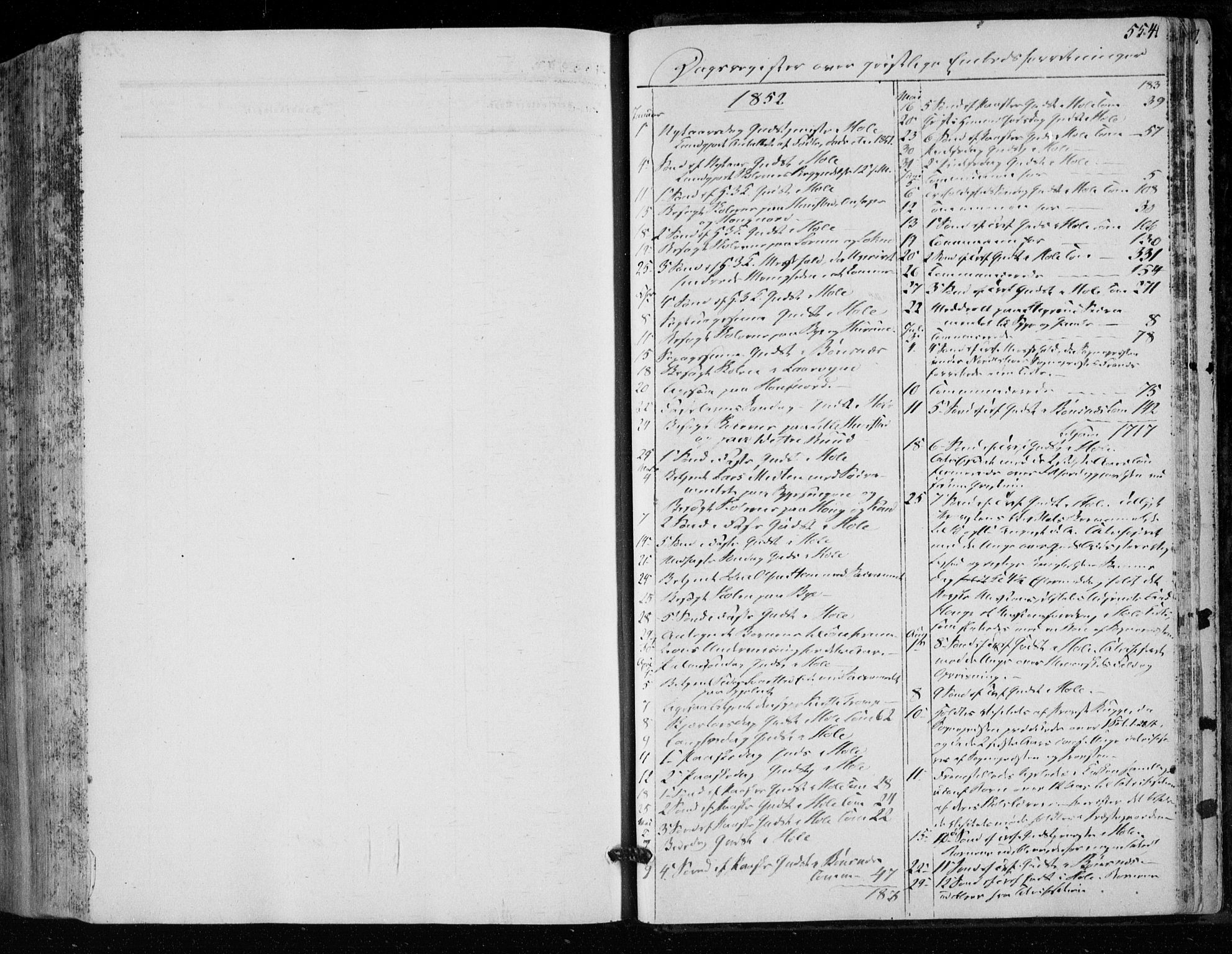 Hole kirkebøker, AV/SAKO-A-228/F/Fa/L0006: Parish register (official) no. I 6, 1852-1872, p. 554