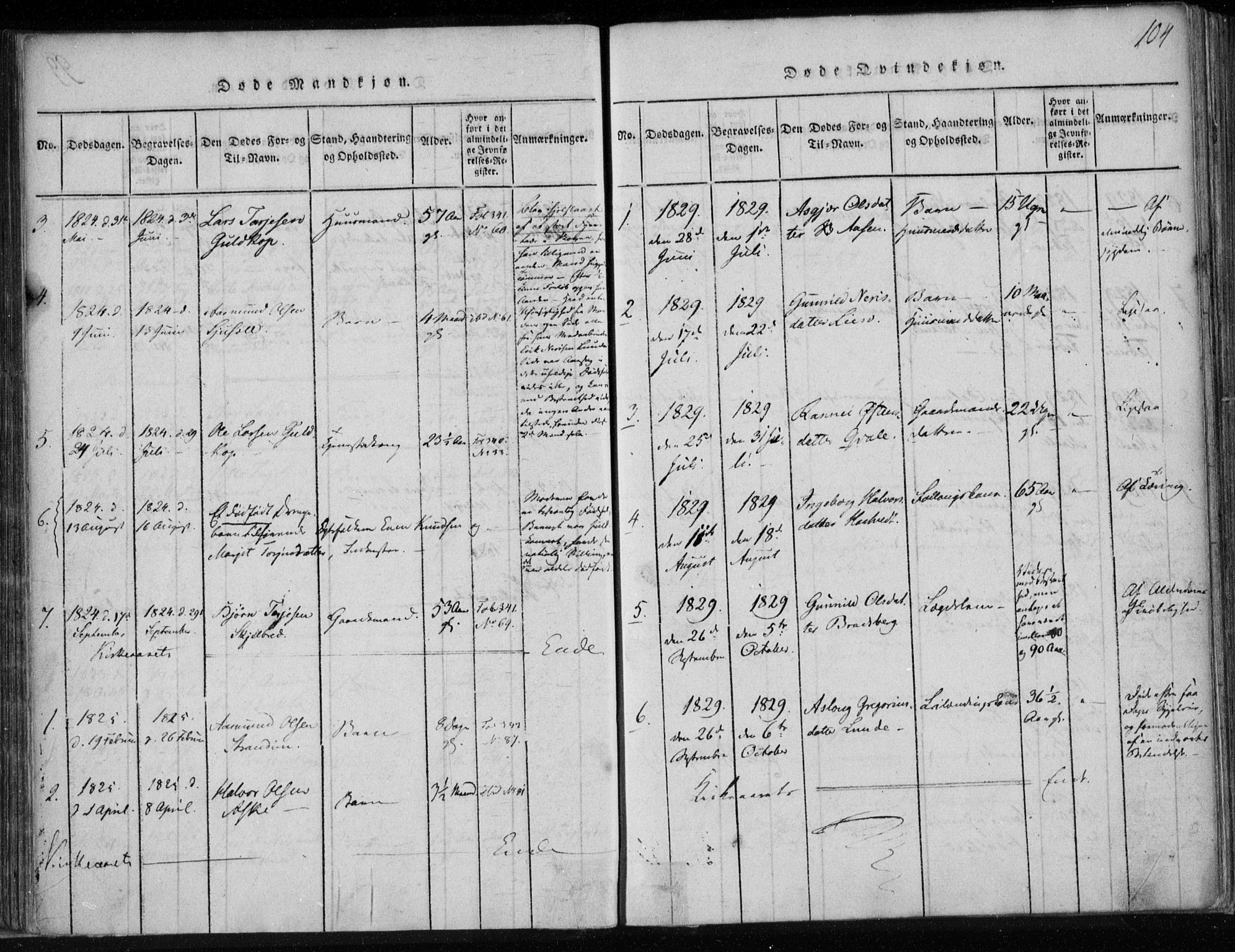 Lårdal kirkebøker, AV/SAKO-A-284/F/Fa/L0005: Parish register (official) no. I 5, 1815-1860, p. 100