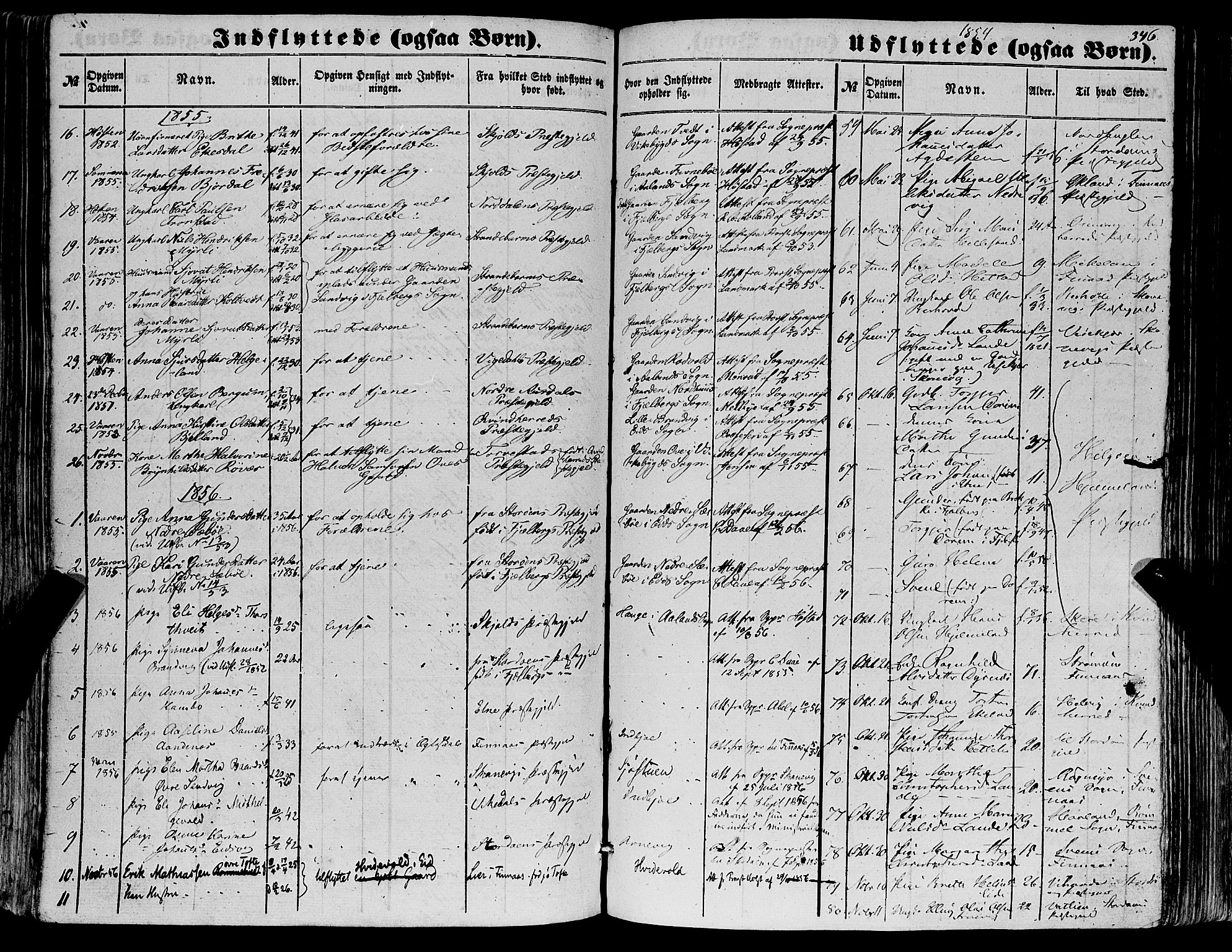 Fjelberg sokneprestembete, SAB/A-75201/H/Haa: Parish register (official) no. A 7, 1851-1867, p. 346