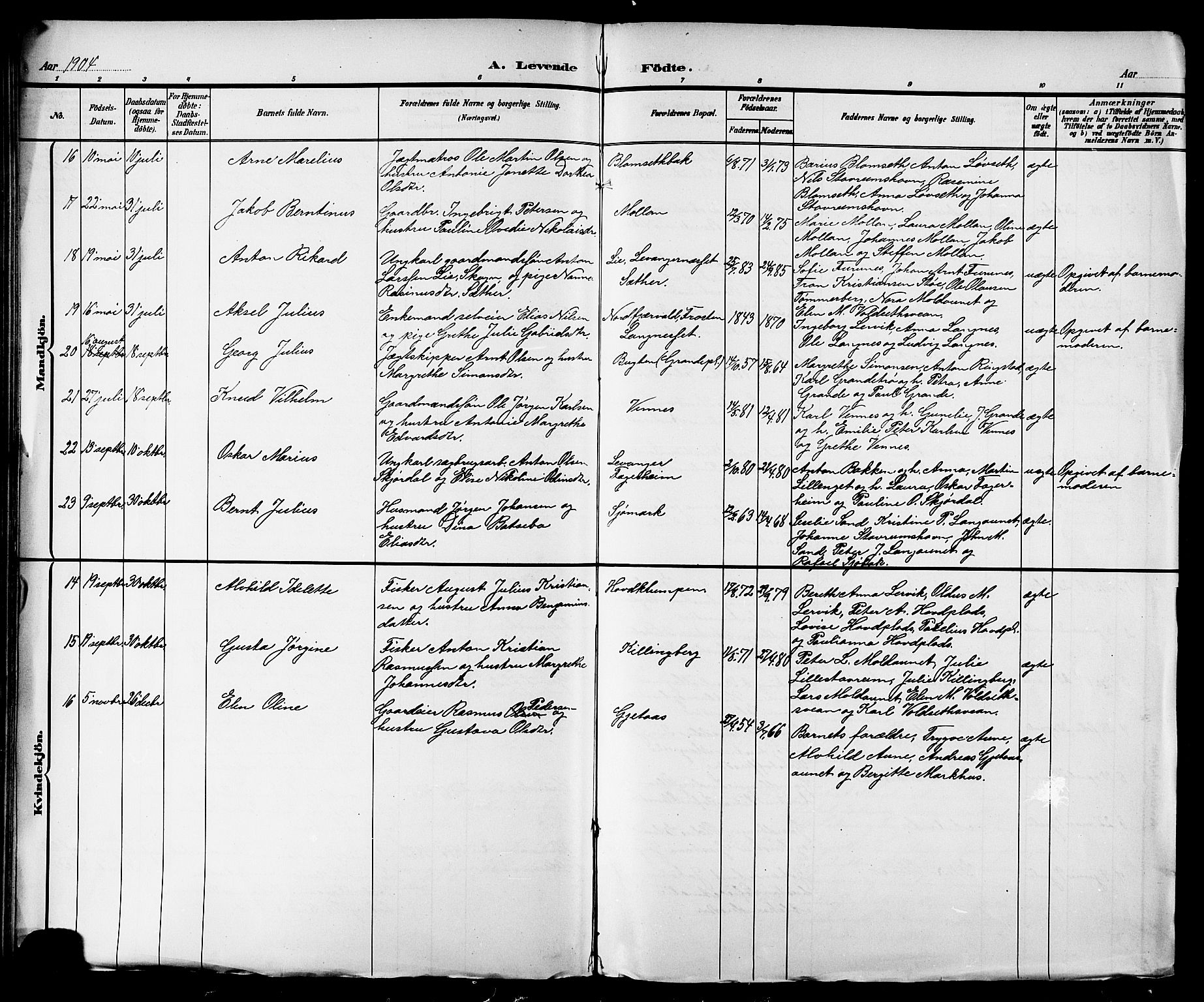 Ministerialprotokoller, klokkerbøker og fødselsregistre - Nord-Trøndelag, AV/SAT-A-1458/744/L0423: Parish register (copy) no. 744C02, 1886-1905, p. 66f