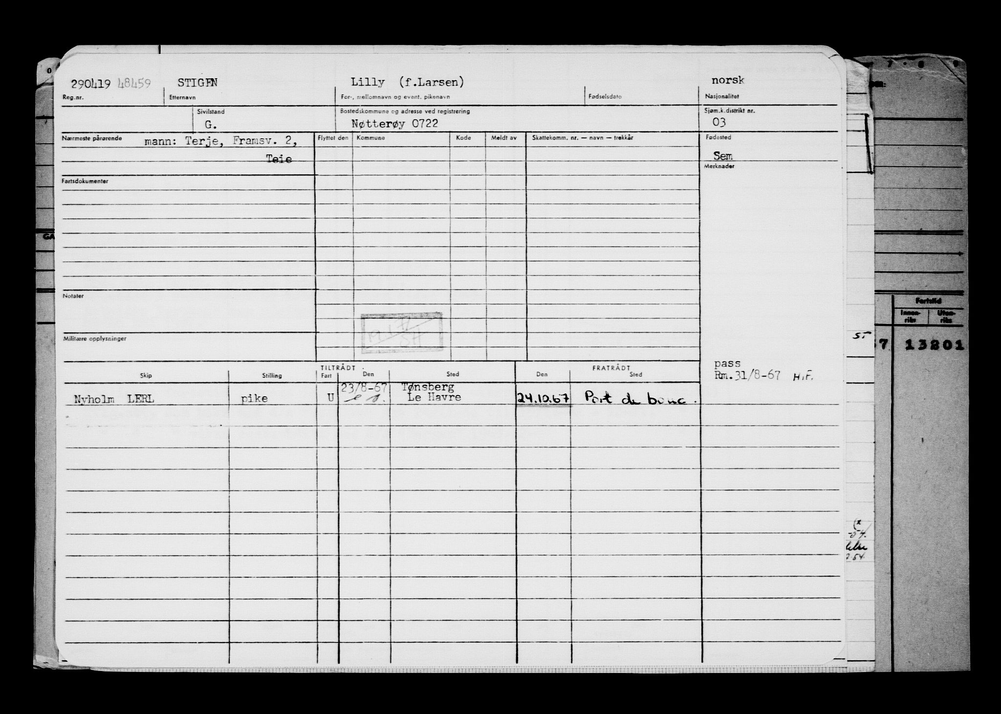 Direktoratet for sjømenn, AV/RA-S-3545/G/Gb/L0168: Hovedkort, 1919, p. 314