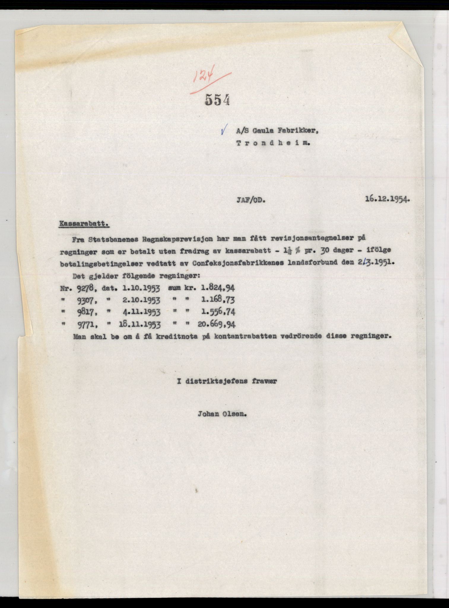 Norges statsbaner (NSB) - Narvik distrikt, AV/SAT-A-6460/0002/X/Xd/L0002: --, 1940-1954, p. 2099