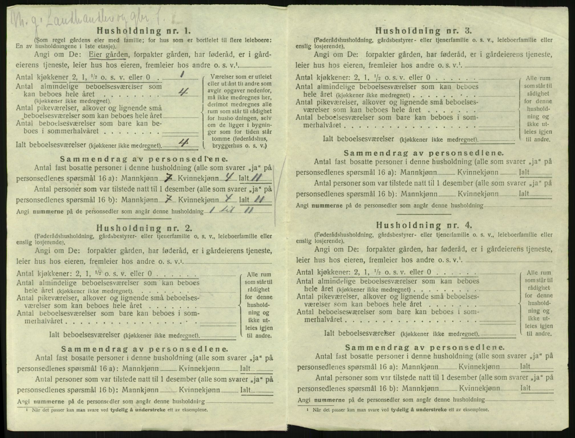 SAK, 1920 census for Søndeled, 1920, p. 1338