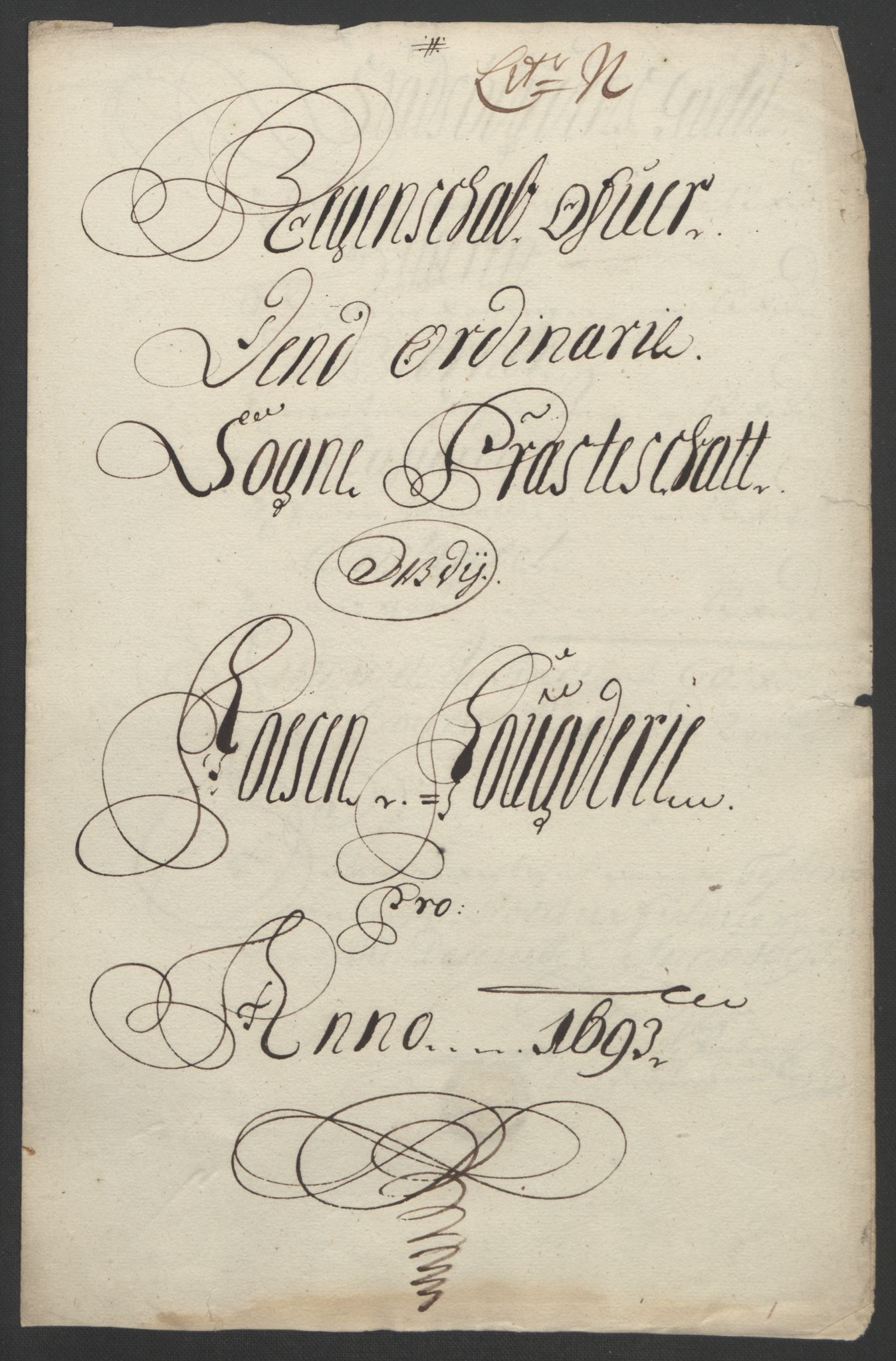 Rentekammeret inntil 1814, Reviderte regnskaper, Fogderegnskap, AV/RA-EA-4092/R57/L3849: Fogderegnskap Fosen, 1692-1693, p. 560