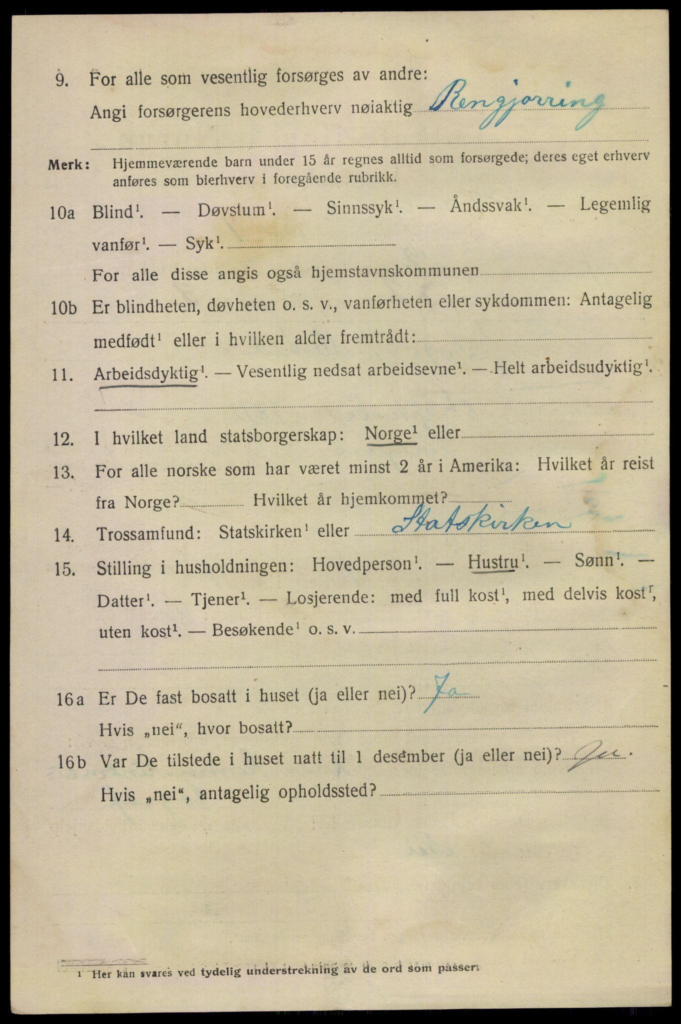 SAKO, 1920 census for Skien, 1920, p. 32227