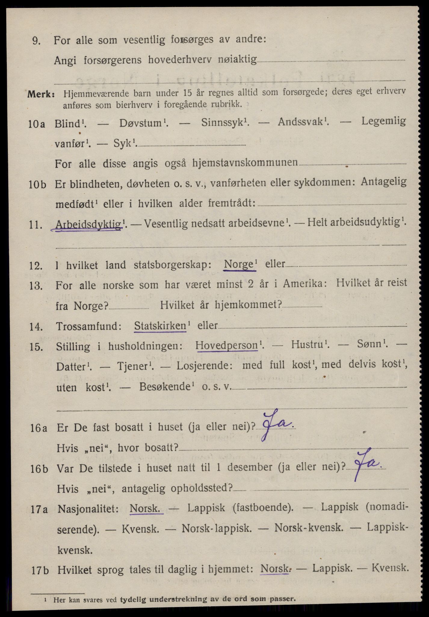 SAT, 1920 census for Hitra, 1920, p. 1442