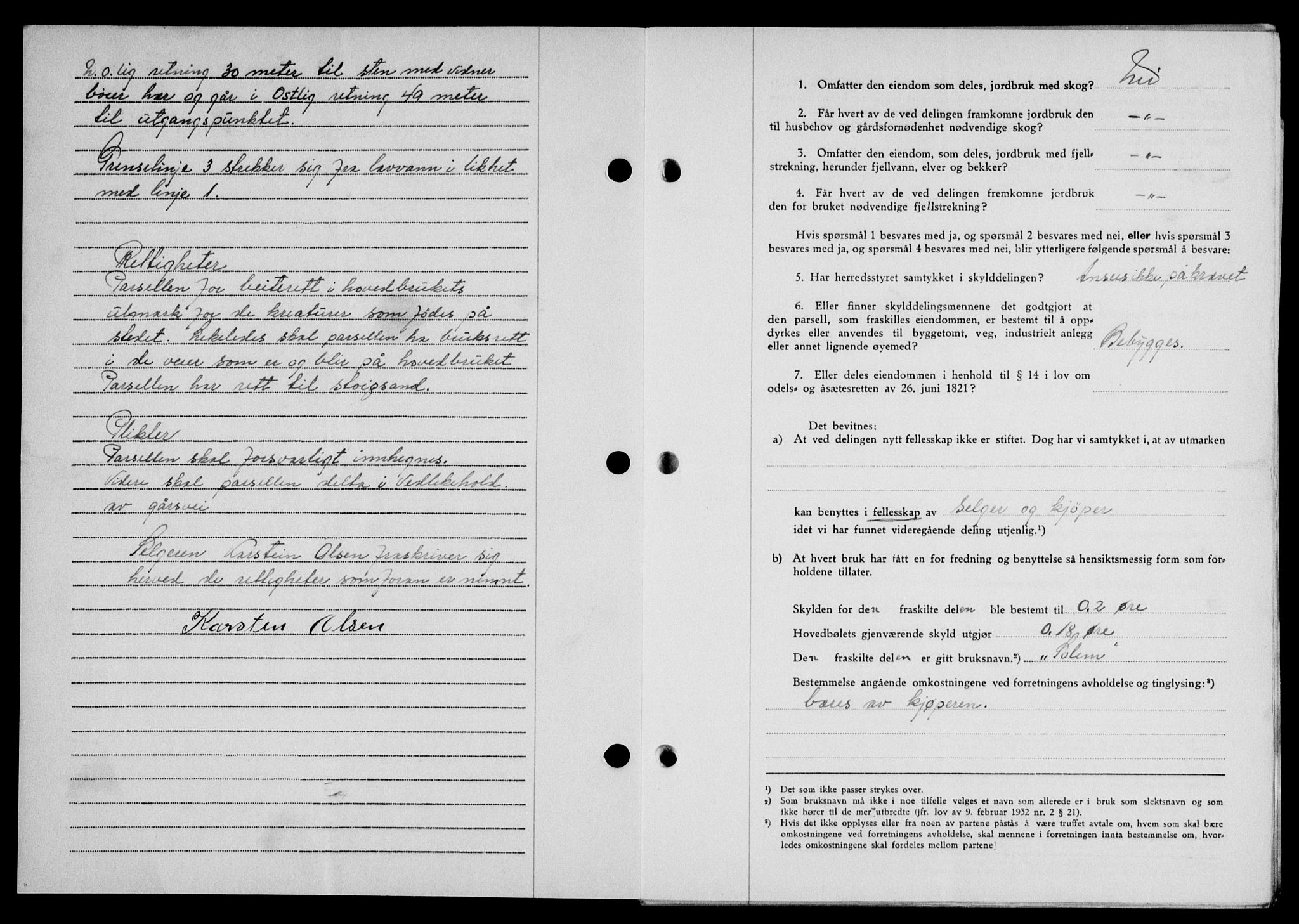 Lofoten sorenskriveri, SAT/A-0017/1/2/2C/L0025a: Mortgage book no. 25a, 1950-1951, Diary no: : 208/1951