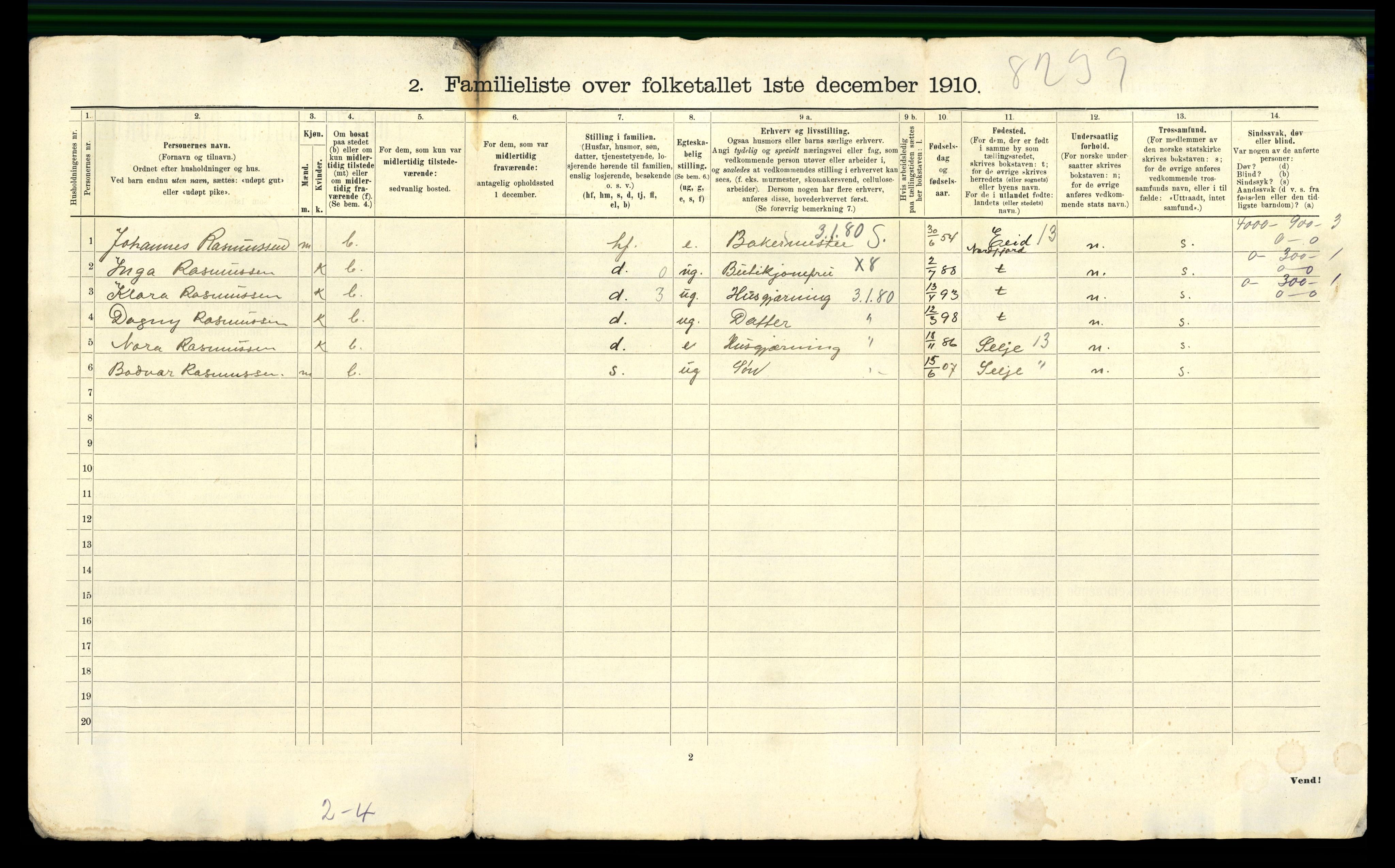 RA, 1910 census for Ålesund, 1910, p. 4762