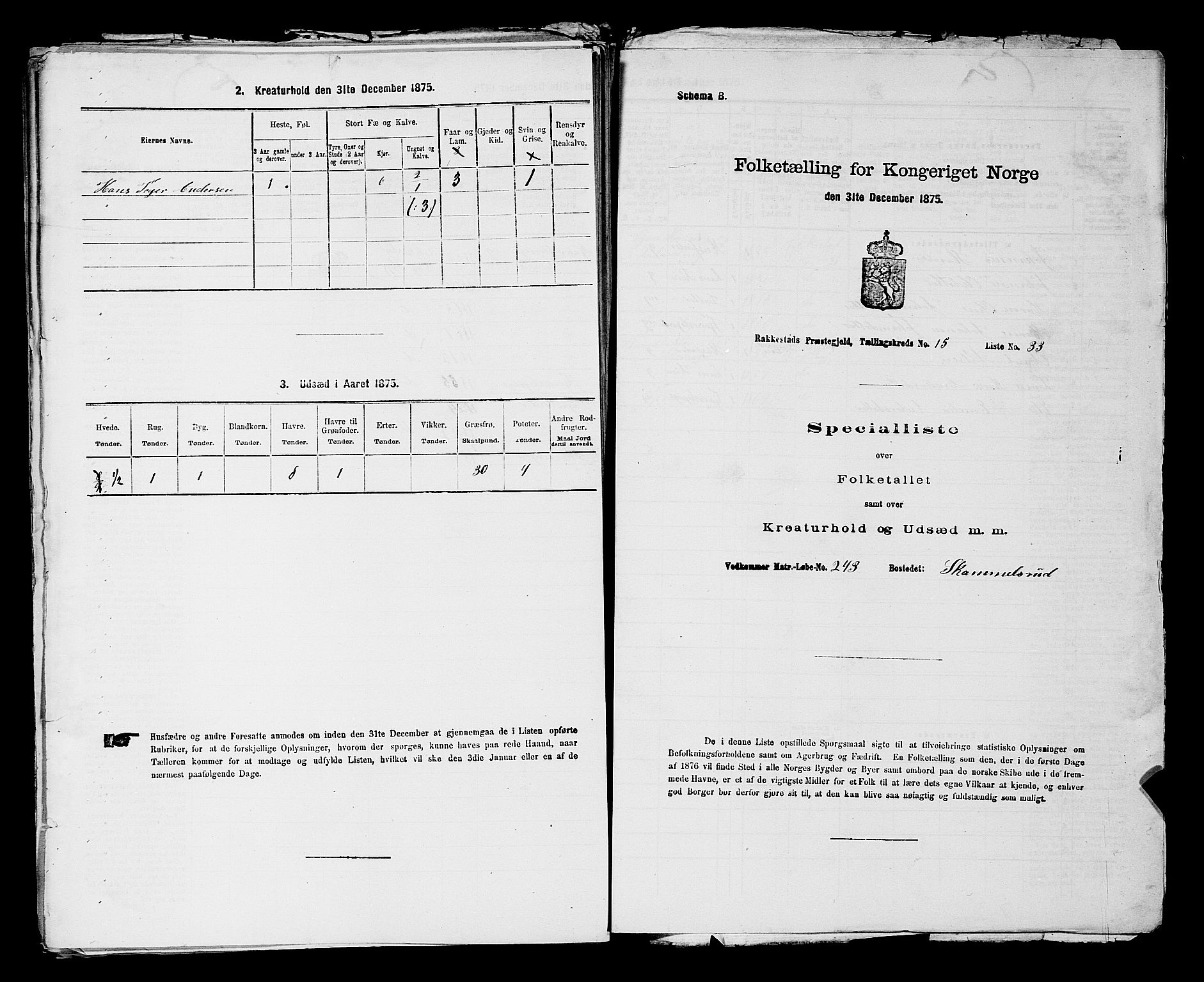 RA, 1875 census for 0128P Rakkestad, 1875, p. 1798