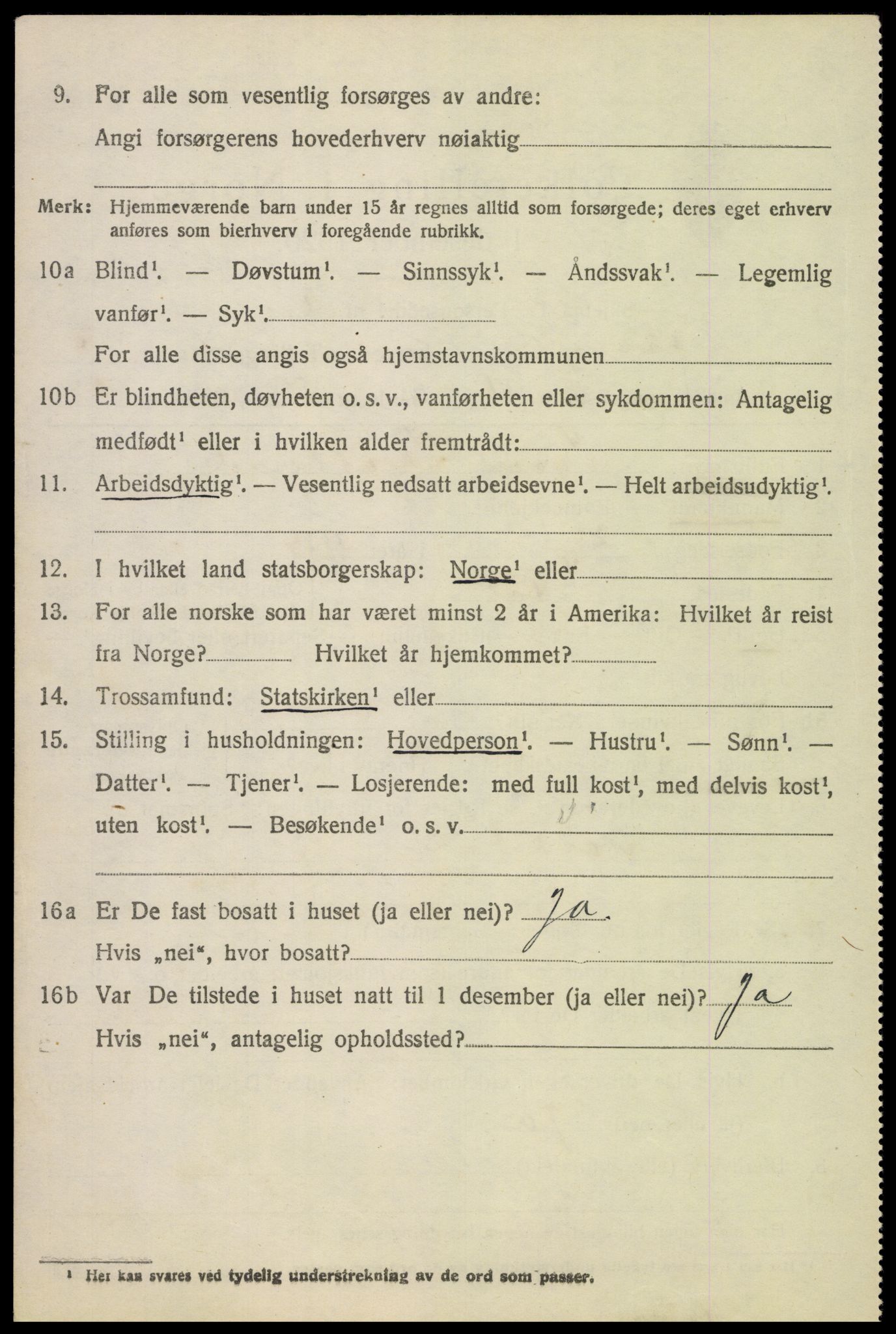 SAH, 1920 census for Fåberg, 1920, p. 7631