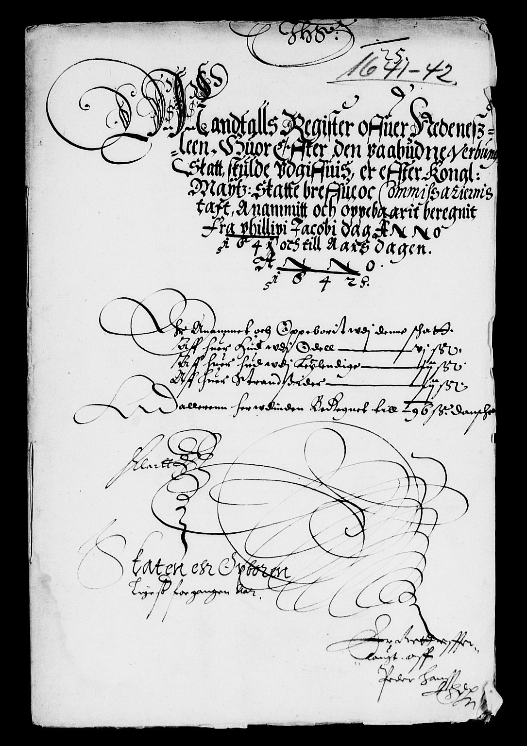 Rentekammeret inntil 1814, Reviderte regnskaper, Lensregnskaper, AV/RA-EA-5023/R/Rb/Rbq/L0031: Nedenes len. Mandals len. Råbyggelag., 1641-1642
