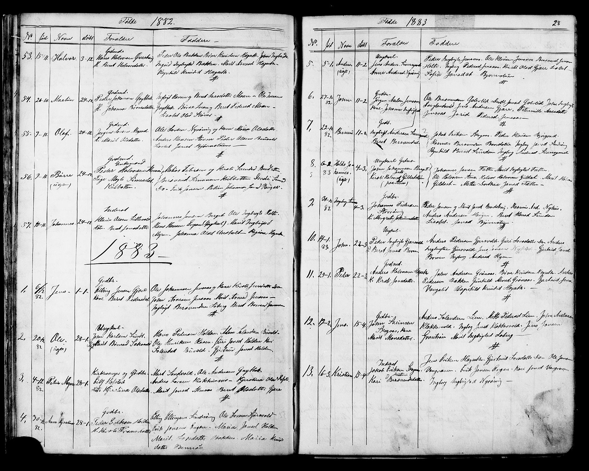 Ministerialprotokoller, klokkerbøker og fødselsregistre - Sør-Trøndelag, SAT/A-1456/686/L0985: Parish register (copy) no. 686C01, 1871-1933, p. 28