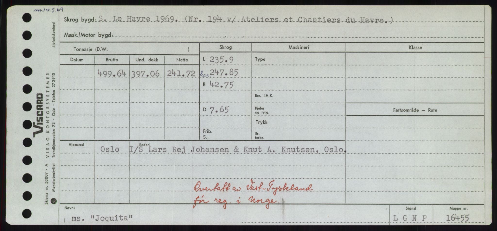 Sjøfartsdirektoratet med forløpere, Skipsmålingen, RA/S-1627/H/Hd/L0019: Fartøy, J, p. 559