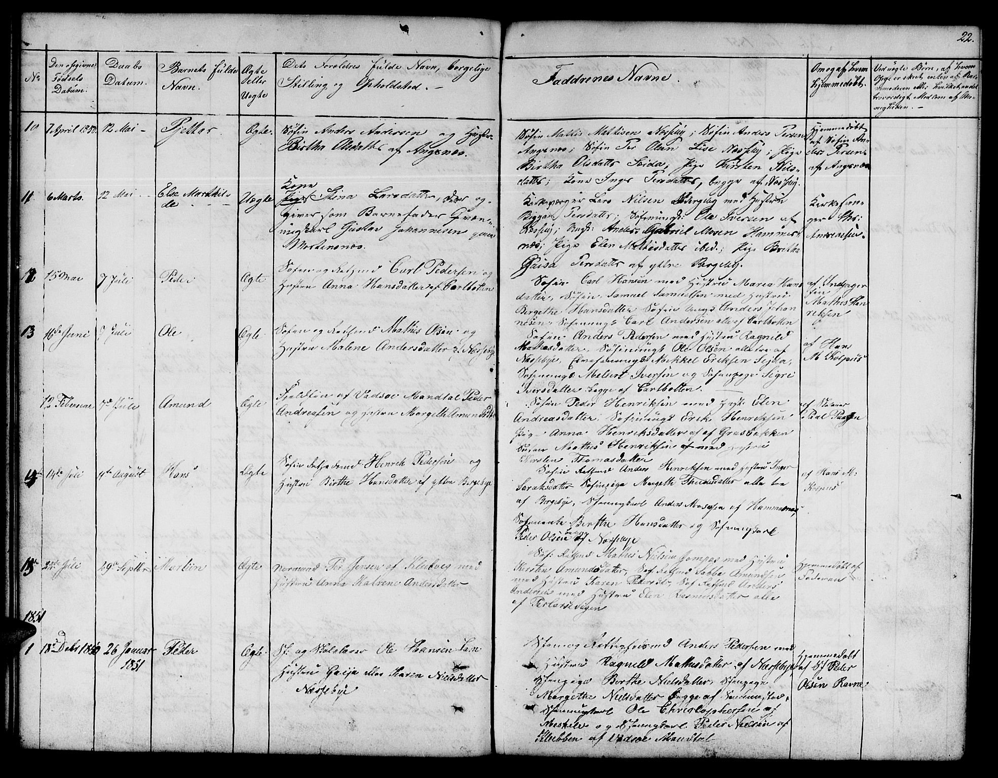 Nesseby sokneprestkontor, SATØ/S-1330/H/Hb/L0001klokker: Parish register (copy) no. 1, 1844-1861, p. 22
