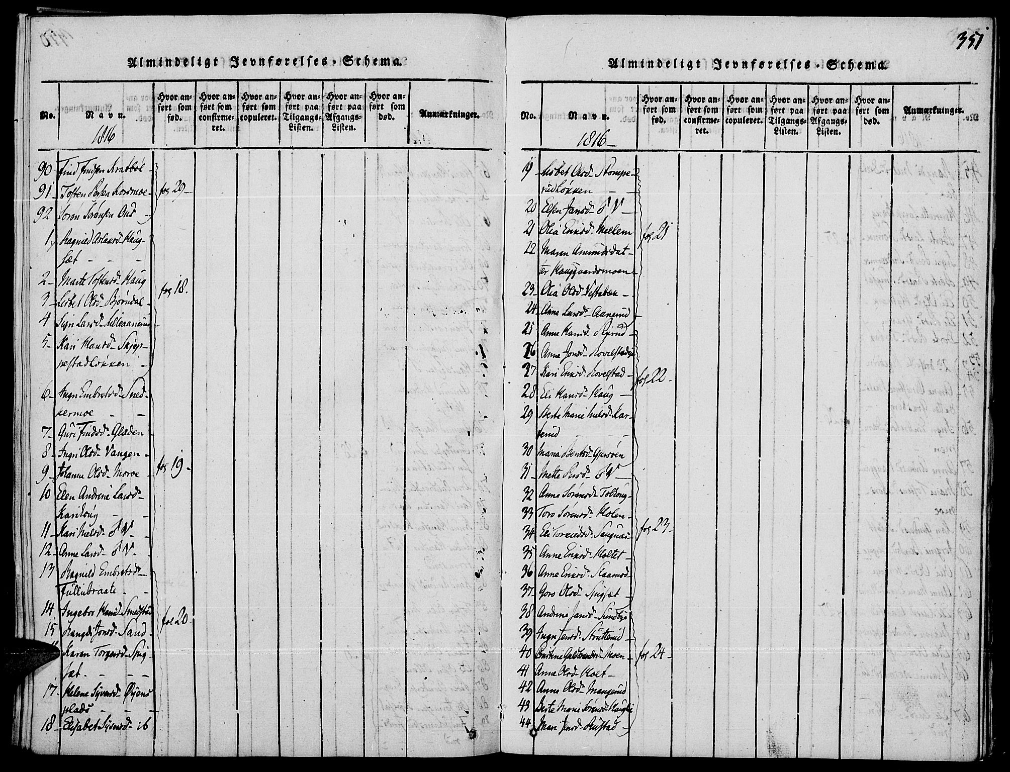 Strøm-Odalen prestekontor, AV/SAH-PREST-028/H/Ha/Haa/L0006: Parish register (official) no. 6, 1814-1850, p. 351