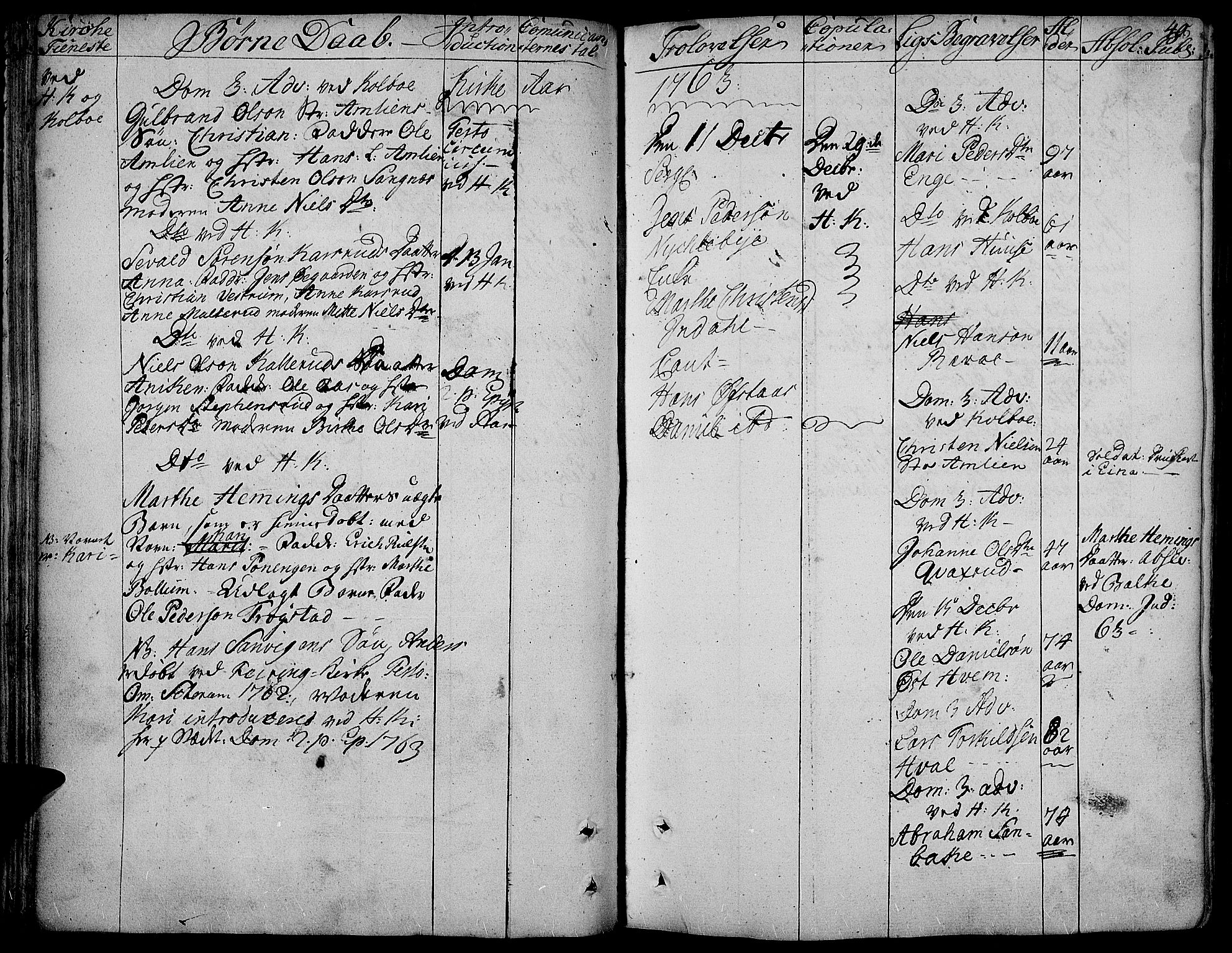 Toten prestekontor, AV/SAH-PREST-102/H/Ha/Haa/L0005: Parish register (official) no. 5, 1761-1772, p. 40