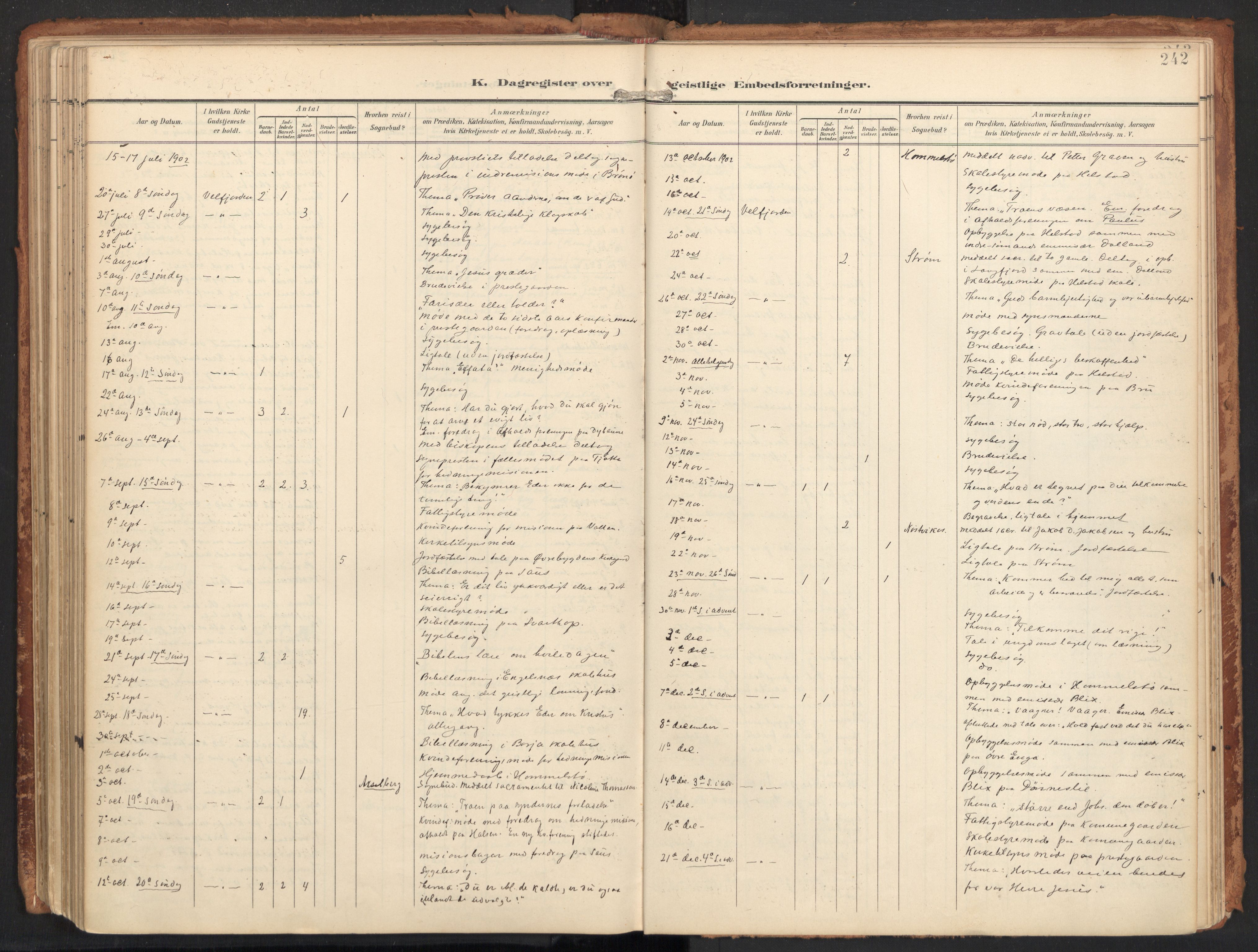 Ministerialprotokoller, klokkerbøker og fødselsregistre - Nordland, AV/SAT-A-1459/814/L0227: Parish register (official) no. 814A08, 1899-1920, p. 242