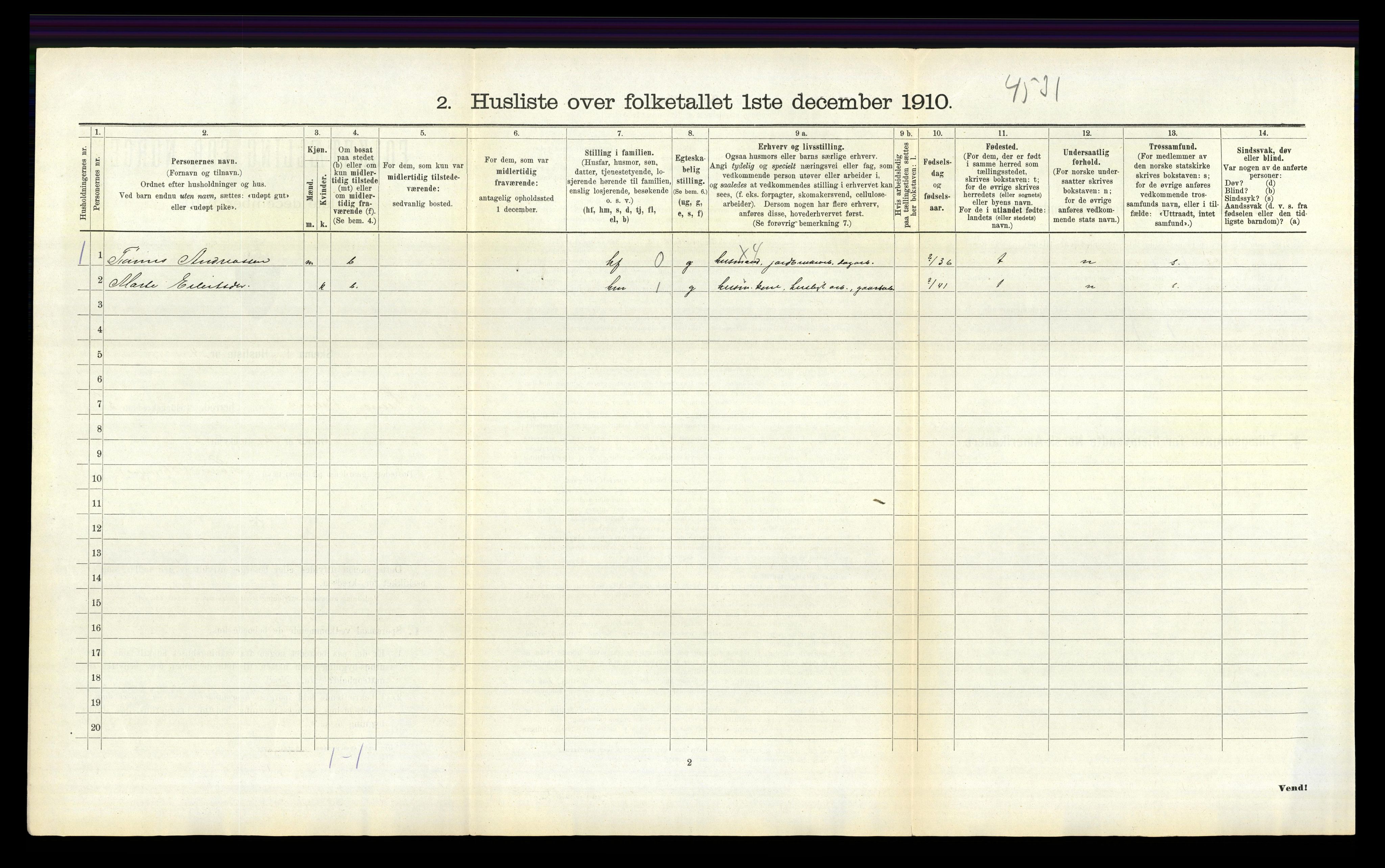 RA, 1910 census for Lund, 1910, p. 139