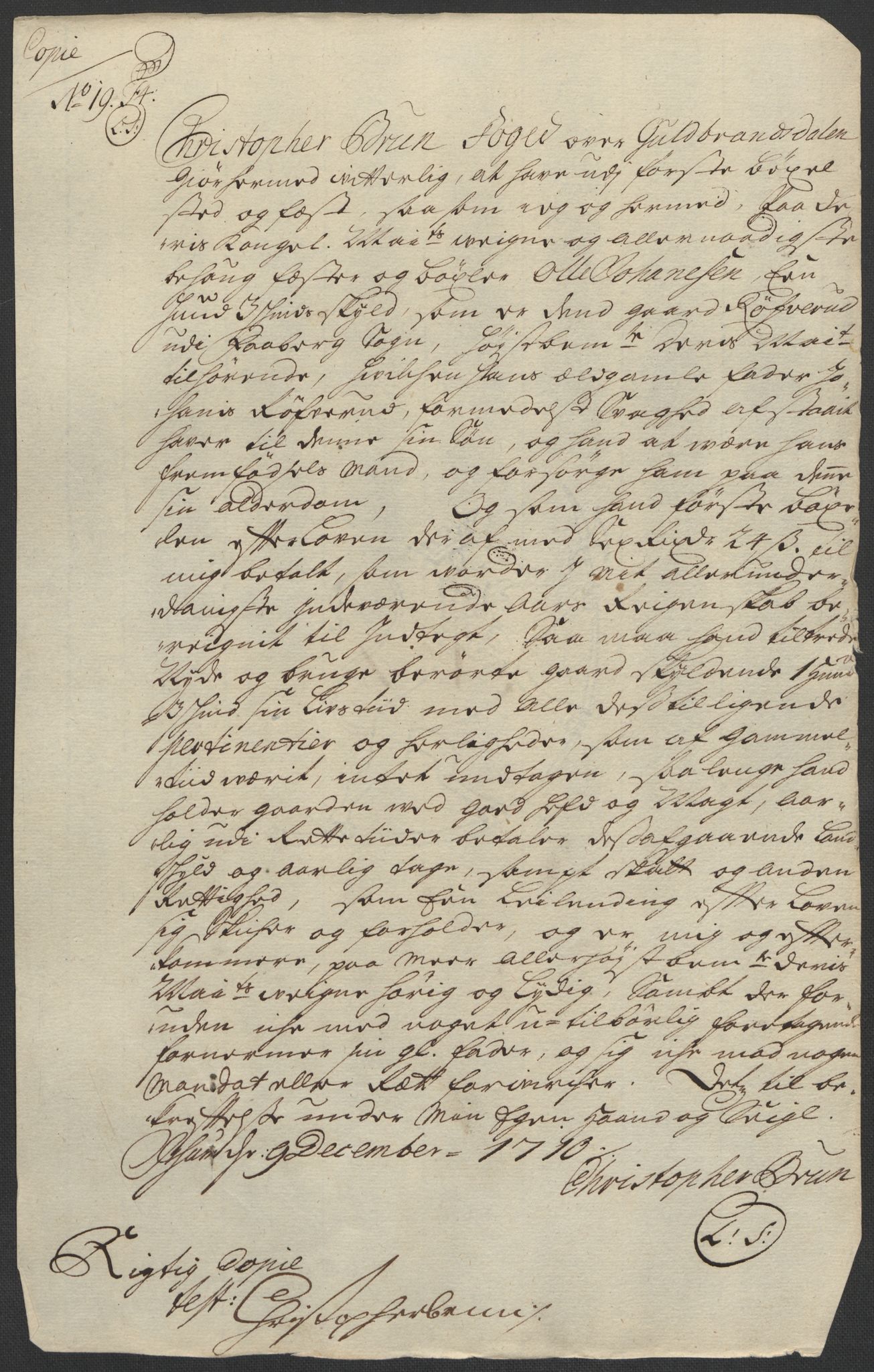 Rentekammeret inntil 1814, Reviderte regnskaper, Fogderegnskap, RA/EA-4092/R17/L1179: Fogderegnskap Gudbrandsdal, 1708-1710, p. 336