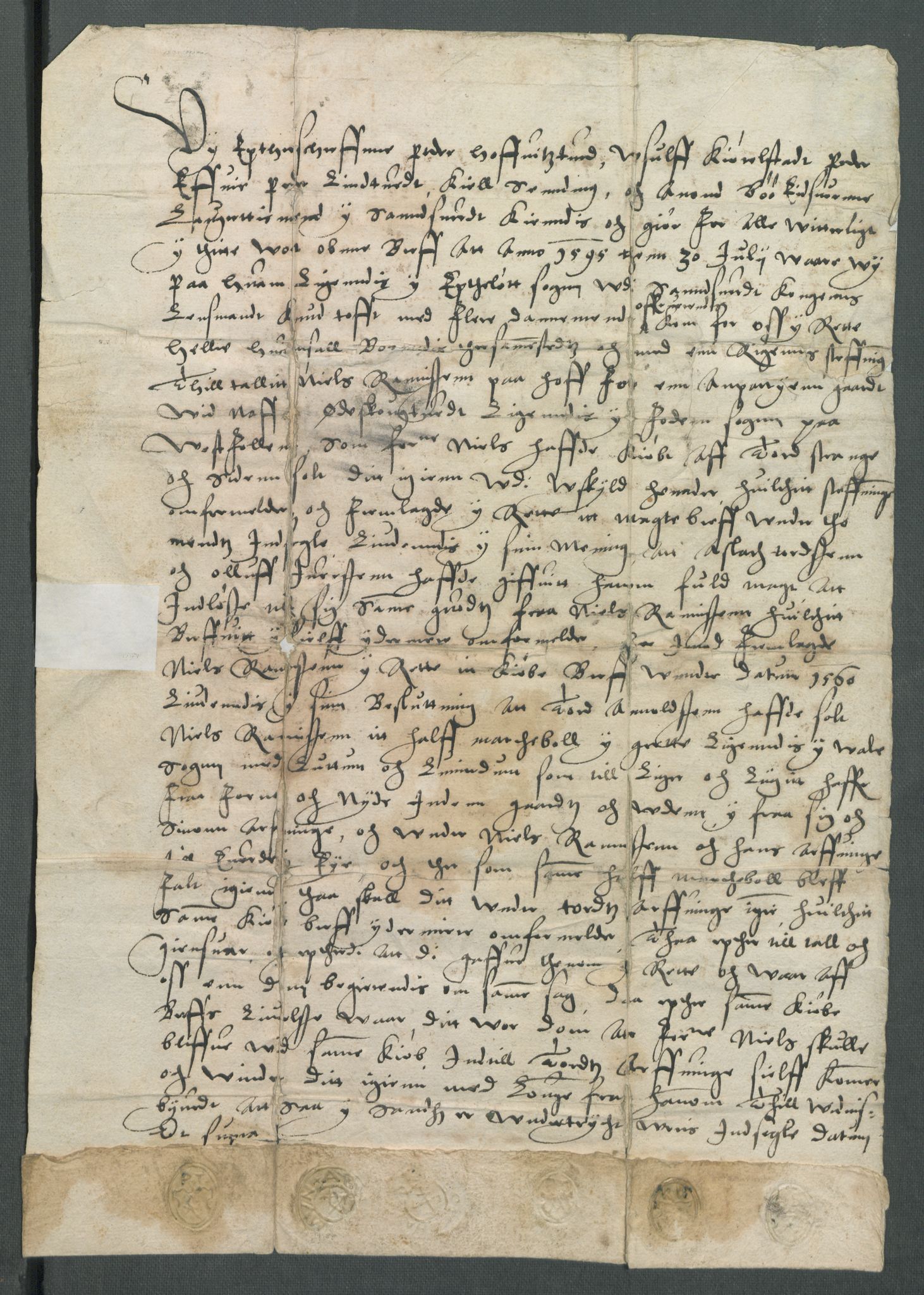 Riksarkivets diplomsamling, AV/RA-EA-5965/F02/L0100: Dokumenter, 1595, p. 13