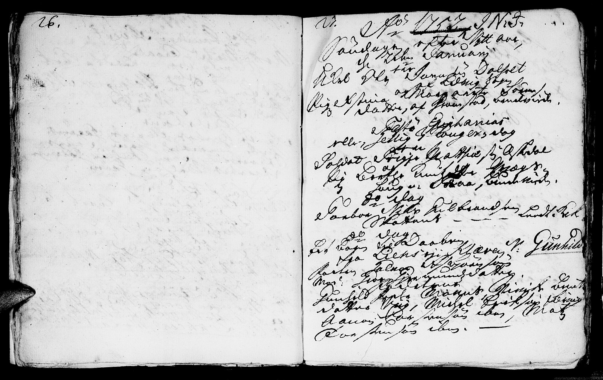 Fjære sokneprestkontor, SAK/1111-0011/F/Fb/L0002: Parish register (copy) no. B 2, 1751-1756, p. 26-27