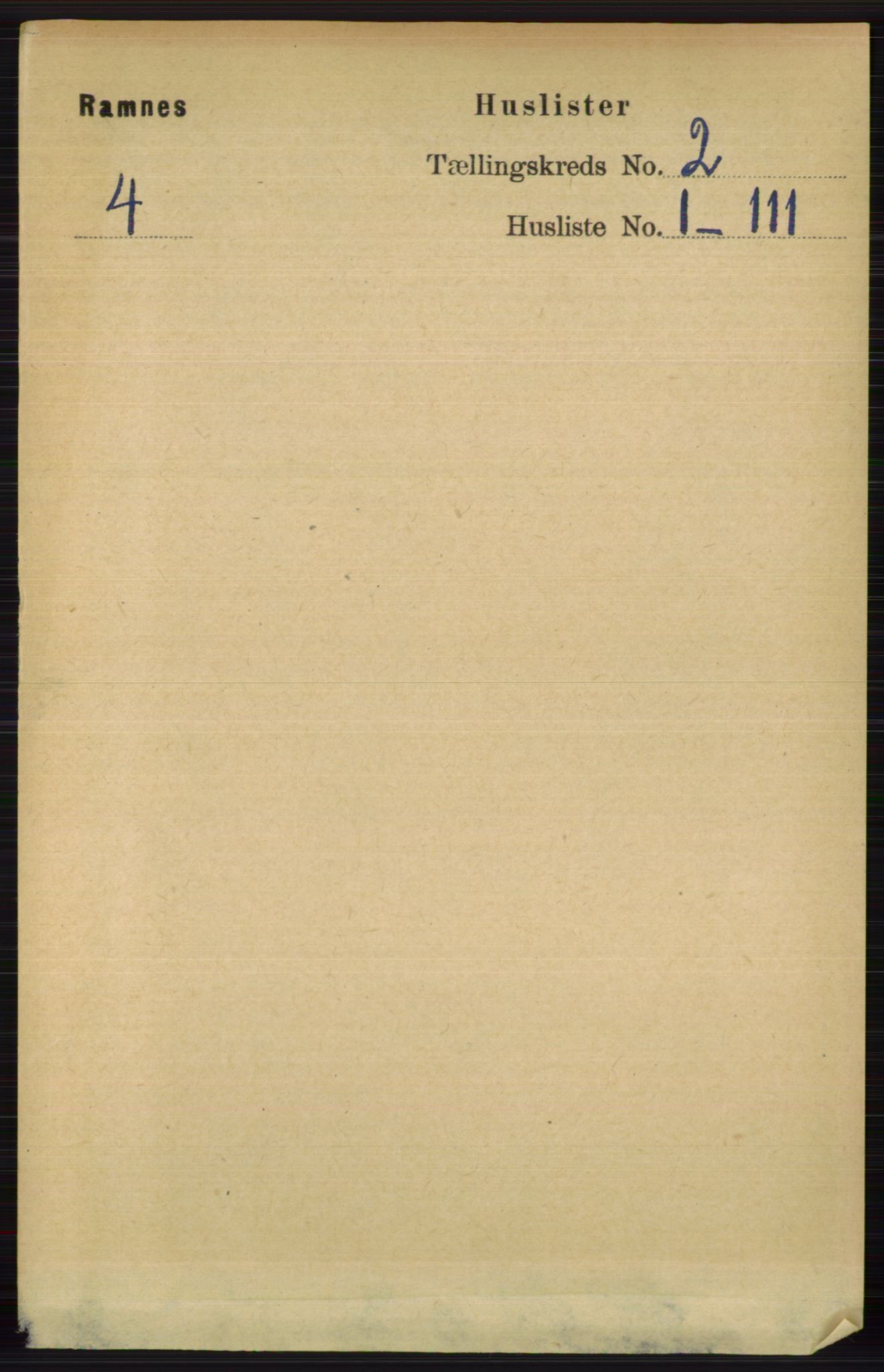 RA, 1891 census for 0718 Ramnes, 1891, p. 453