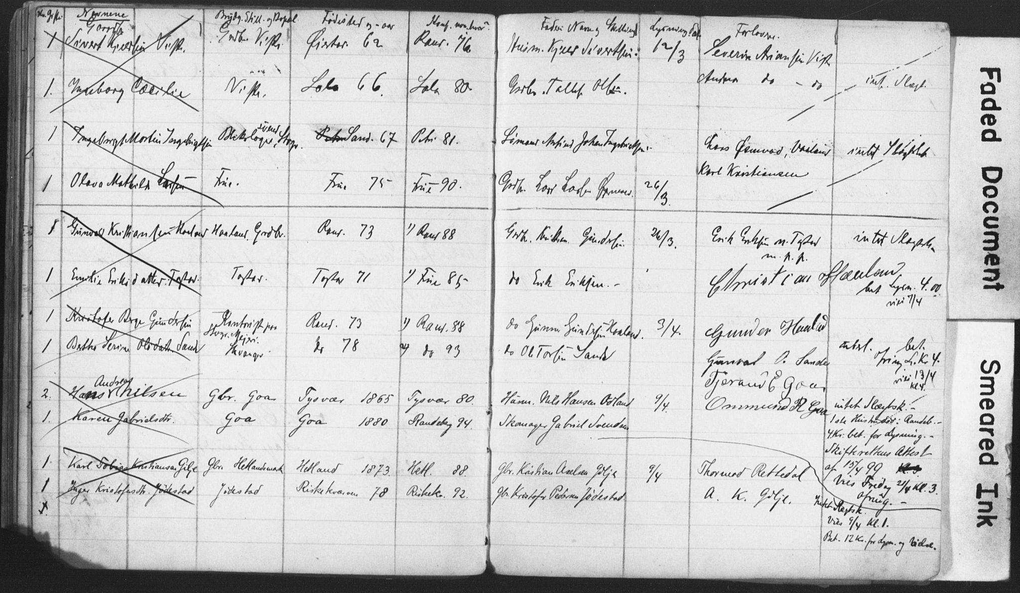 Hetland sokneprestkontor, AV/SAST-A-101826/70/705BA/L0002: Banns register no. 2, 1890-1898