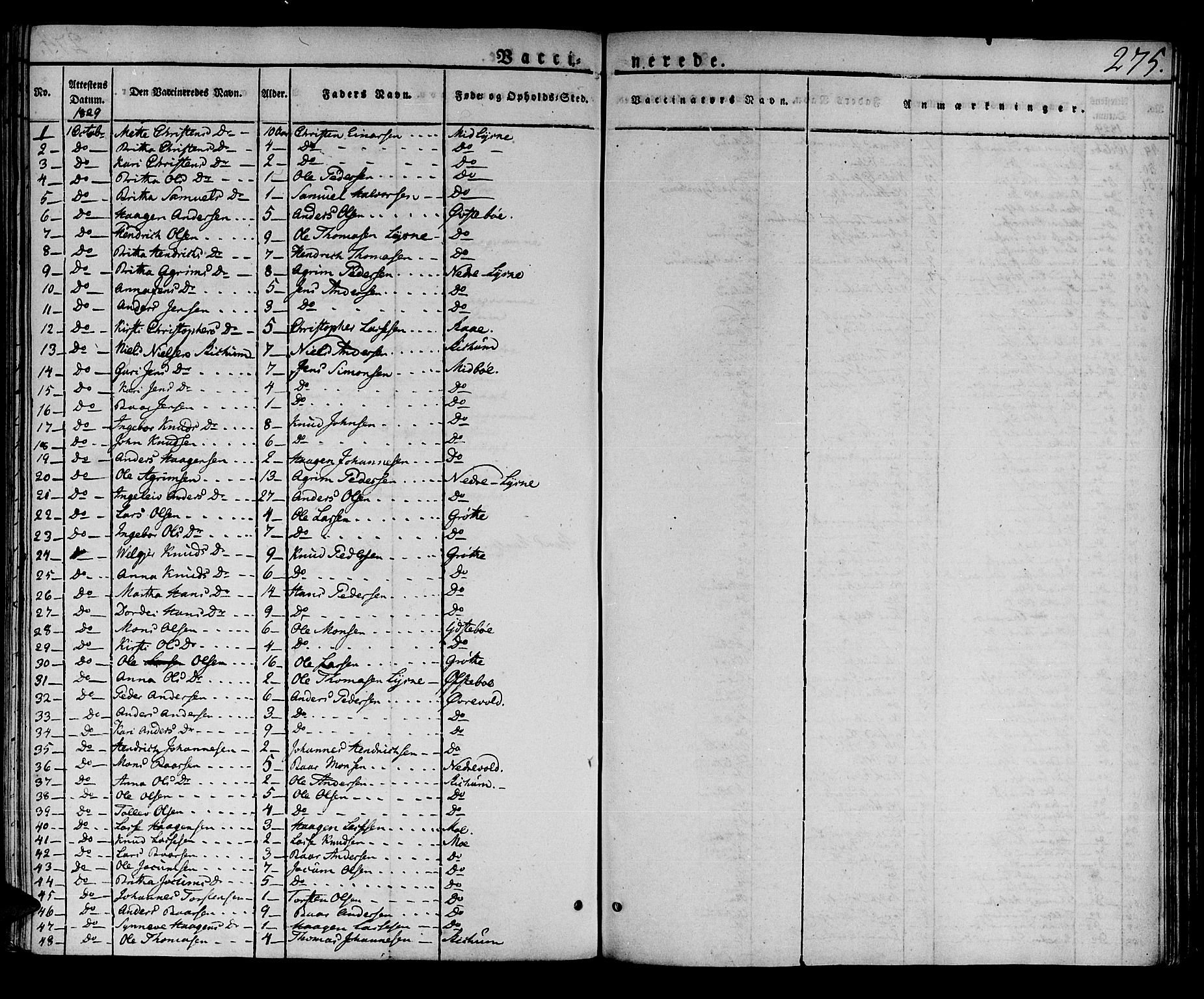 Lærdal sokneprestembete, SAB/A-81201: Parish register (official) no. A 5, 1822-1834, p. 275