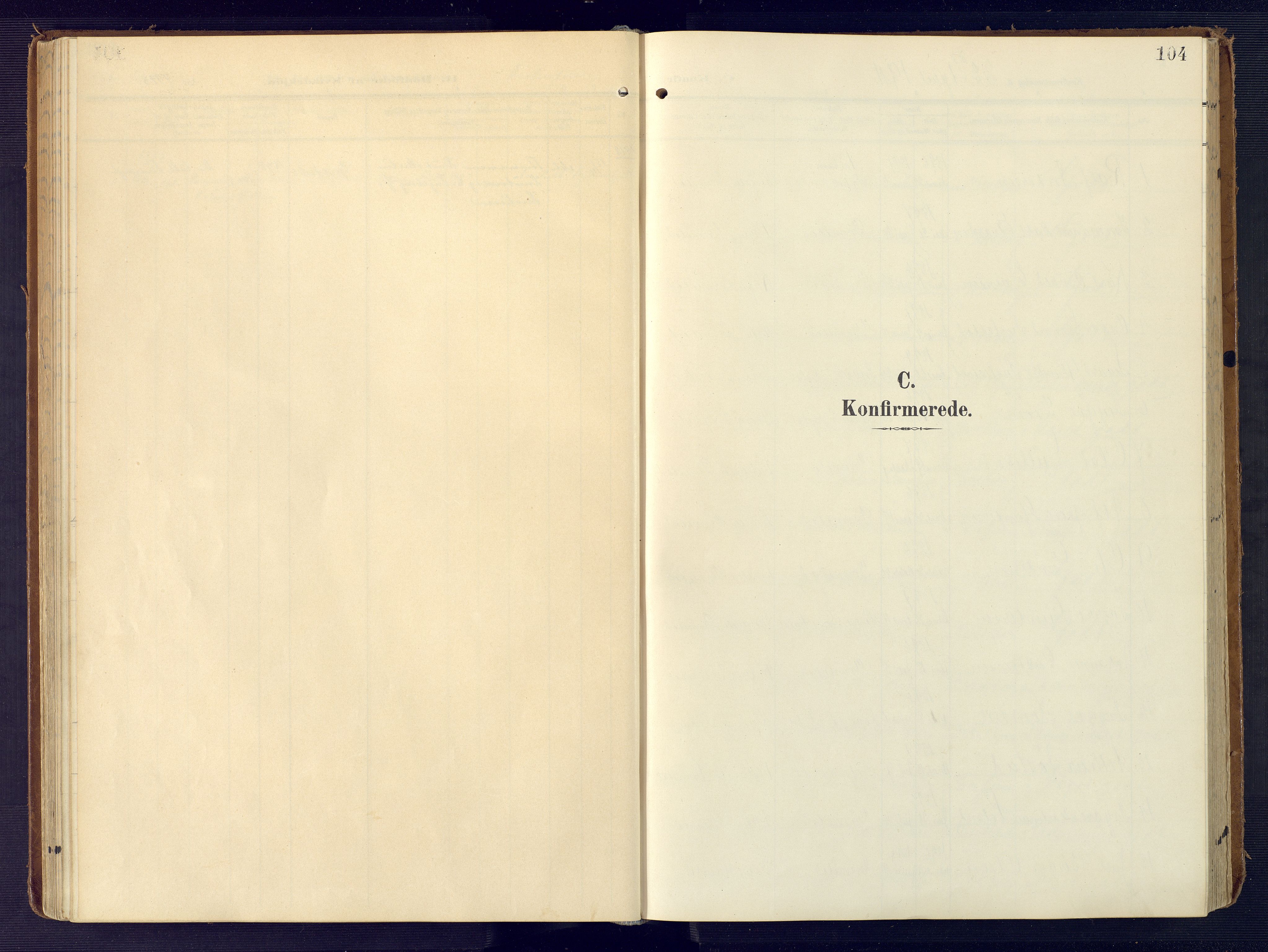 Grimstad sokneprestkontor, SAK/1111-0017/F/Fa/L0005: Parish register (official) no. A 4, 1911-1924, p. 104