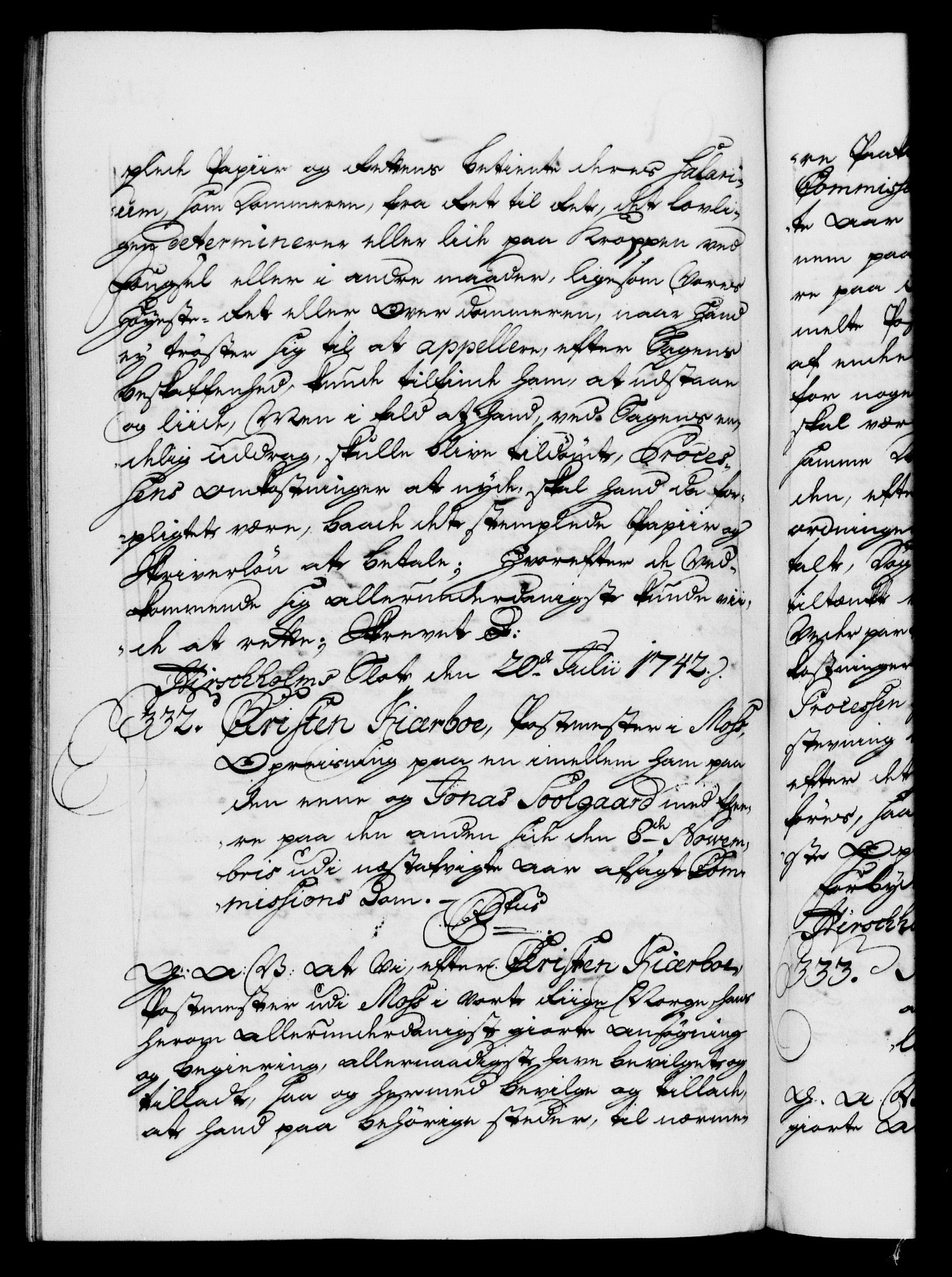 Danske Kanselli 1572-1799, AV/RA-EA-3023/F/Fc/Fca/Fcaa/L0032: Norske registre, 1741-1742, p. 612b
