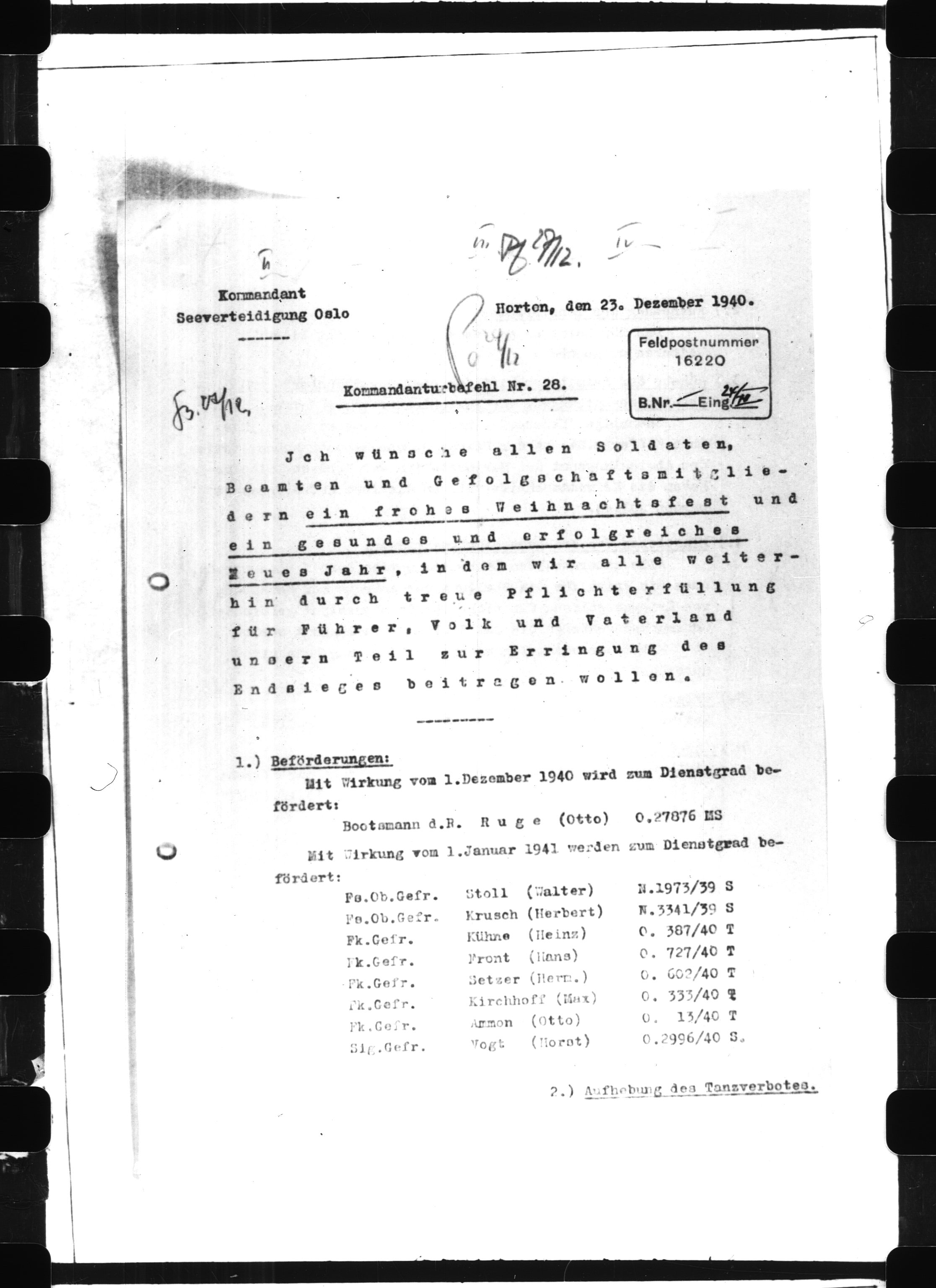 Documents Section, RA/RAFA-2200/V/L0063: Film med LMDC Serial Numbers, 1940-1945, p. 5