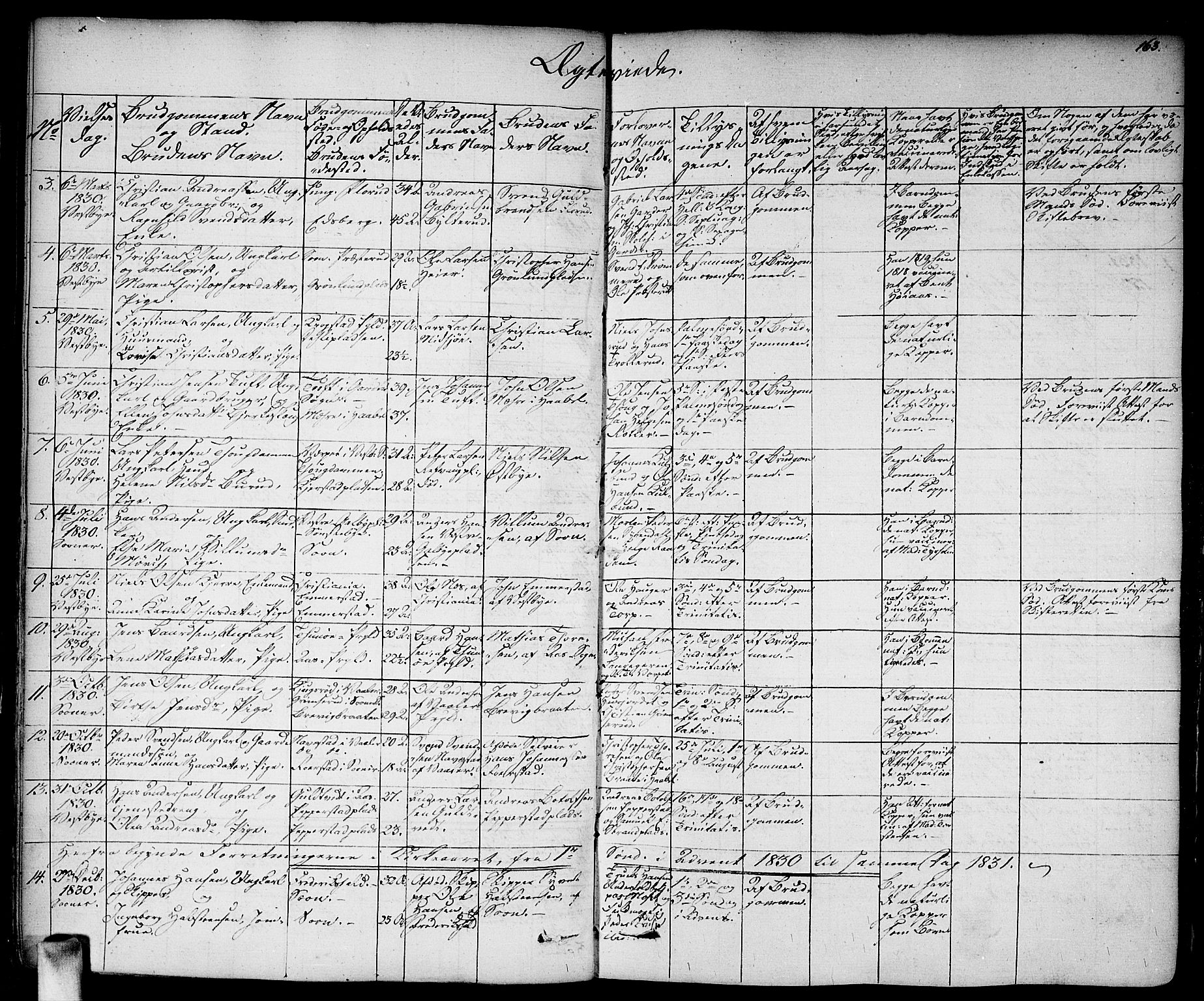 Vestby prestekontor Kirkebøker, AV/SAO-A-10893/F/Fa/L0006: Parish register (official) no. I 6, 1827-1849, p. 163