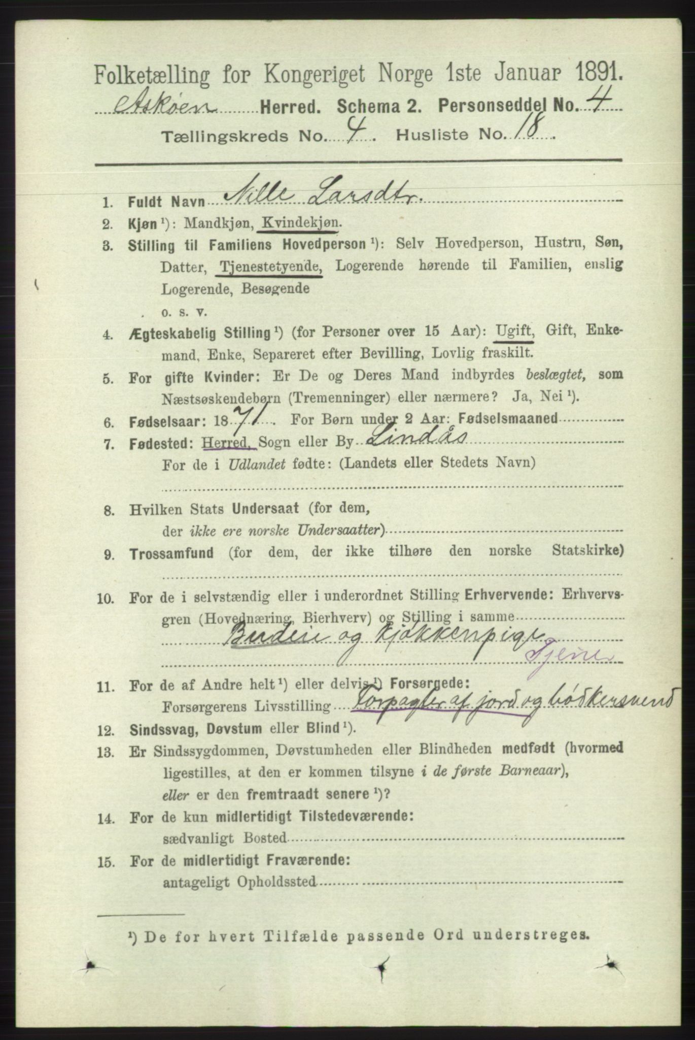 RA, 1891 census for 1247 Askøy, 1891, p. 3014