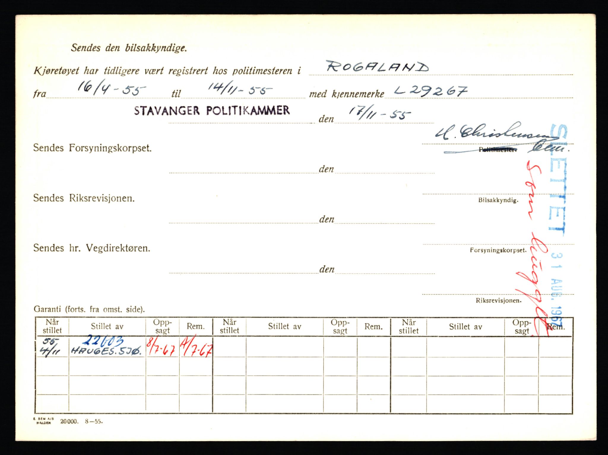 Stavanger trafikkstasjon, AV/SAST-A-101942/0/F/L0012: L-4200 - L-4699, 1930-1971, p. 1002