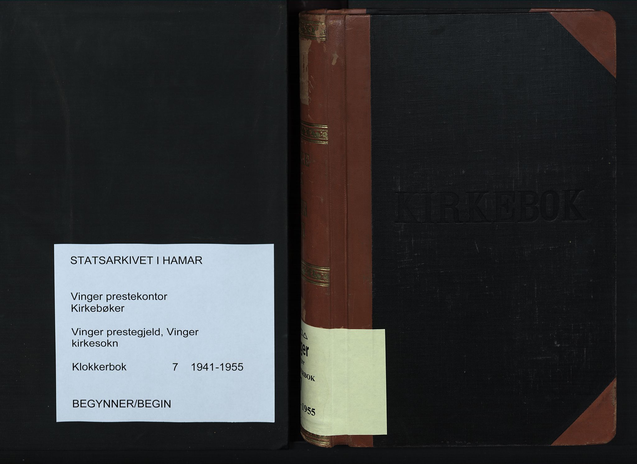 Vinger prestekontor, SAH/PREST-024/H/Ha/Hab/L0007: Parish register (copy) no. 7, 1941-1955