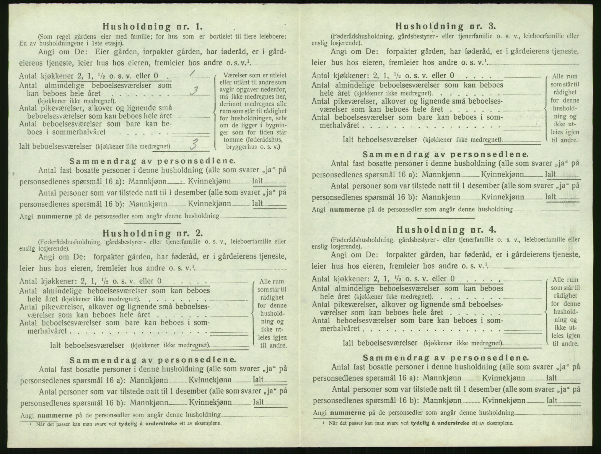 SAK, 1920 census for Fjære, 1920, p. 1004