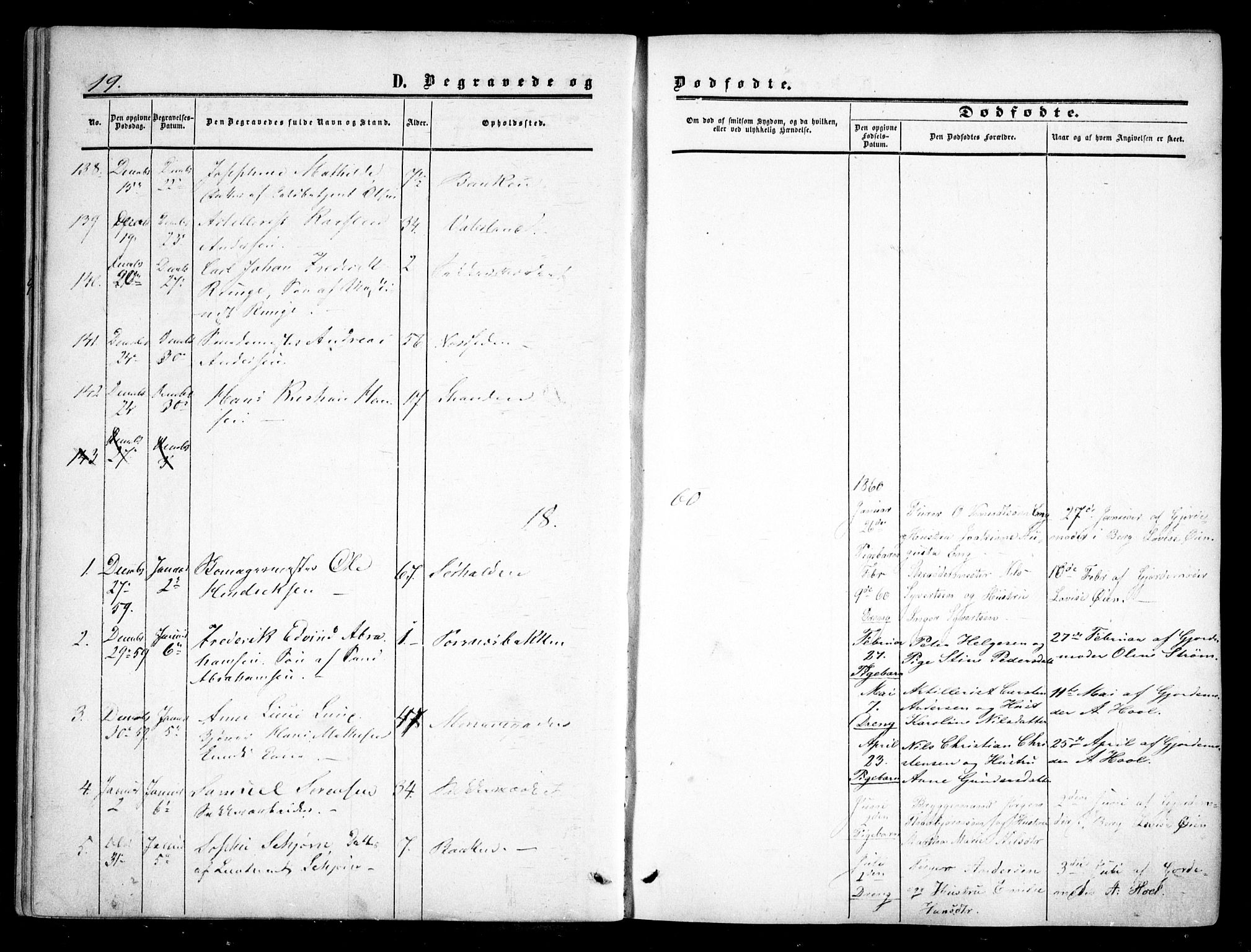 Halden prestekontor Kirkebøker, AV/SAO-A-10909/F/Fa/L0008: Parish register (official) no. I 8, 1857-1865, p. 19