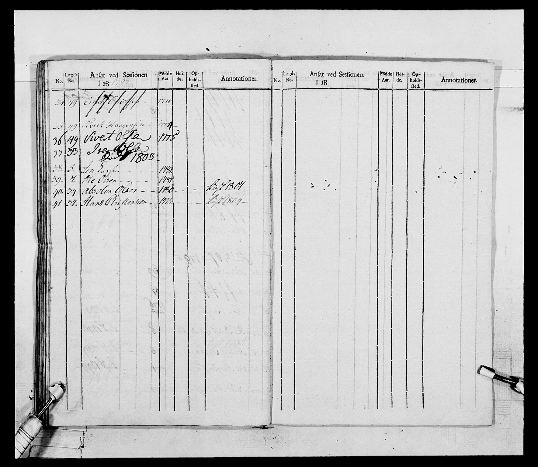 Generalitets- og kommissariatskollegiet, Det kongelige norske kommissariatskollegium, AV/RA-EA-5420/E/Eh/L0075a: 1. Trondheimske nasjonale infanteriregiment, 1789-1811, p. 264