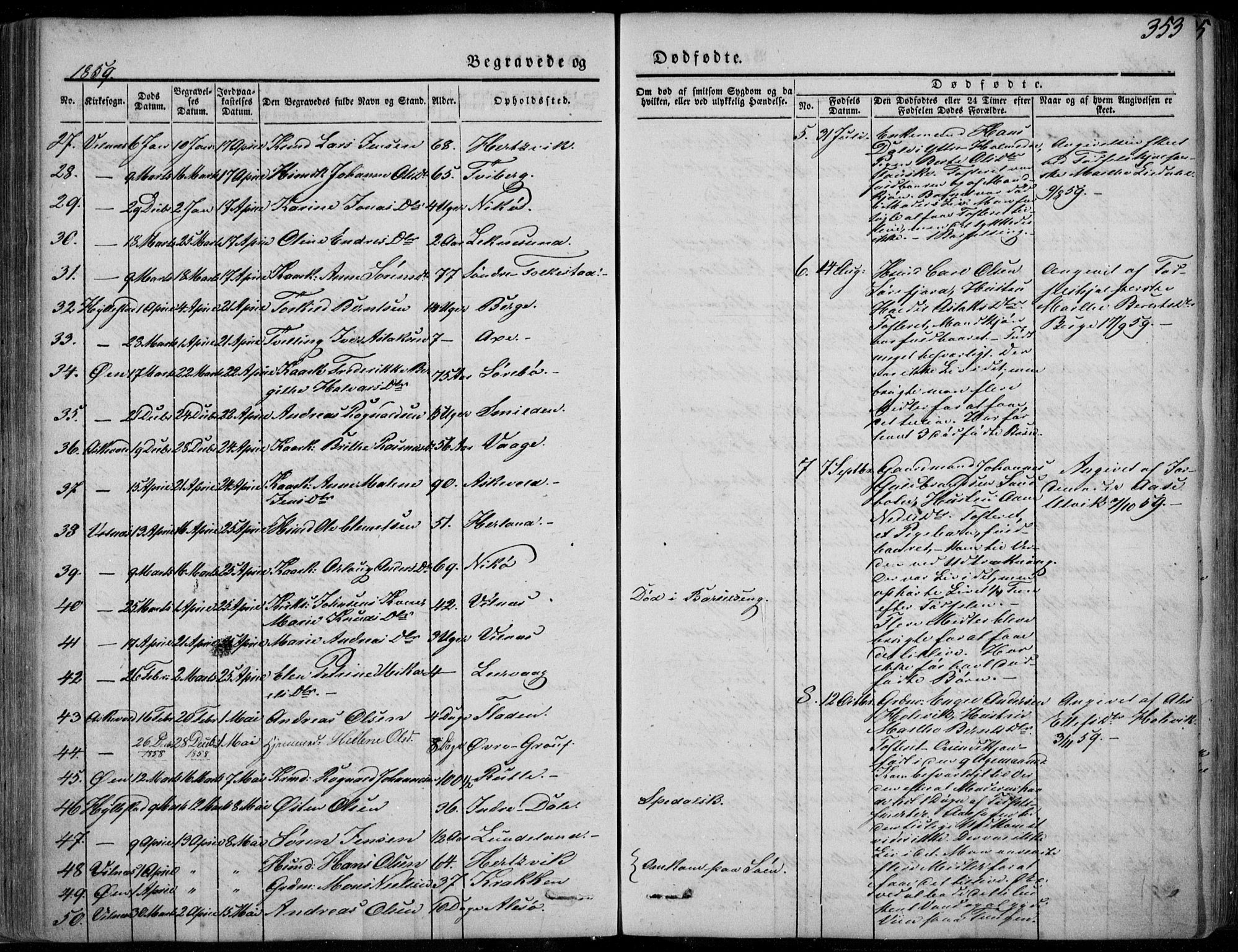 Askvoll sokneprestembete, AV/SAB-A-79501/H/Haa/Haaa/L0011/0002: Parish register (official) no. A 11 II, 1845-1878, p. 353