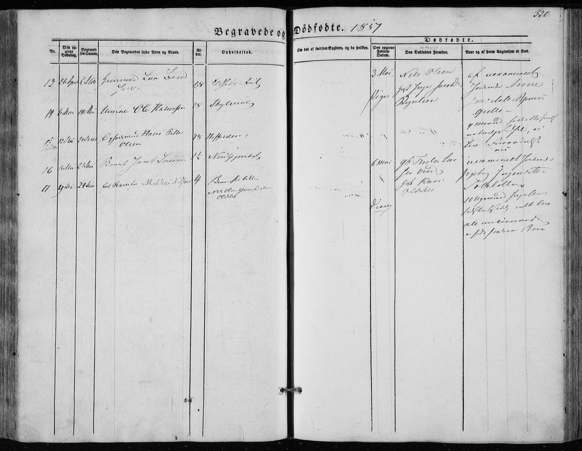 Hedrum kirkebøker, SAKO/A-344/F/Fa/L0006: Parish register (official) no. I 6, 1849-1857, p. 320