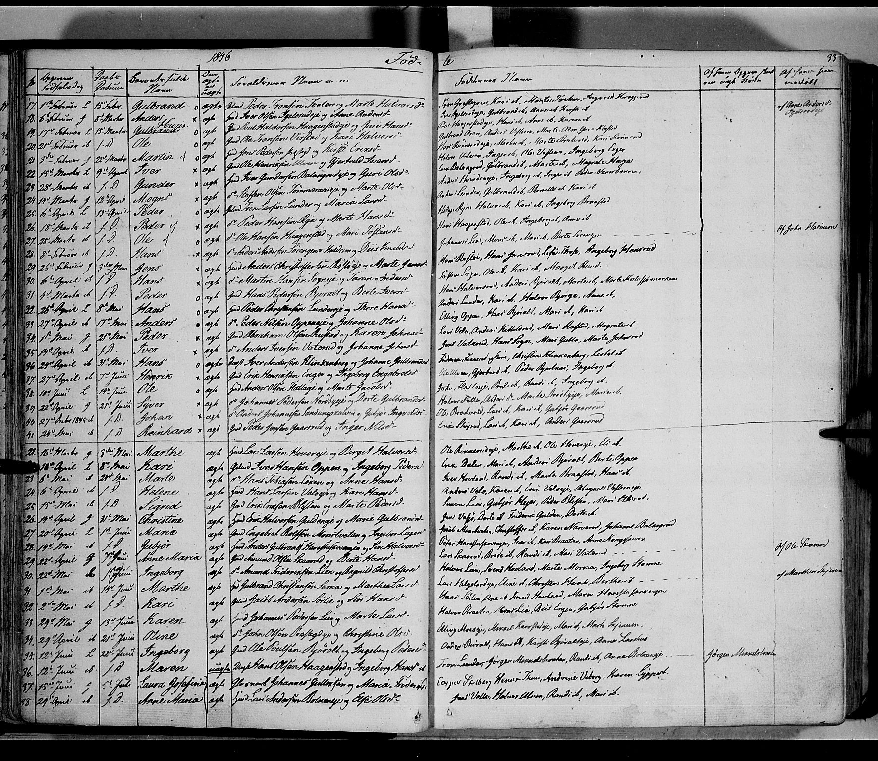 Jevnaker prestekontor, AV/SAH-PREST-116/H/Ha/Haa/L0006: Parish register (official) no. 6, 1837-1857, p. 33