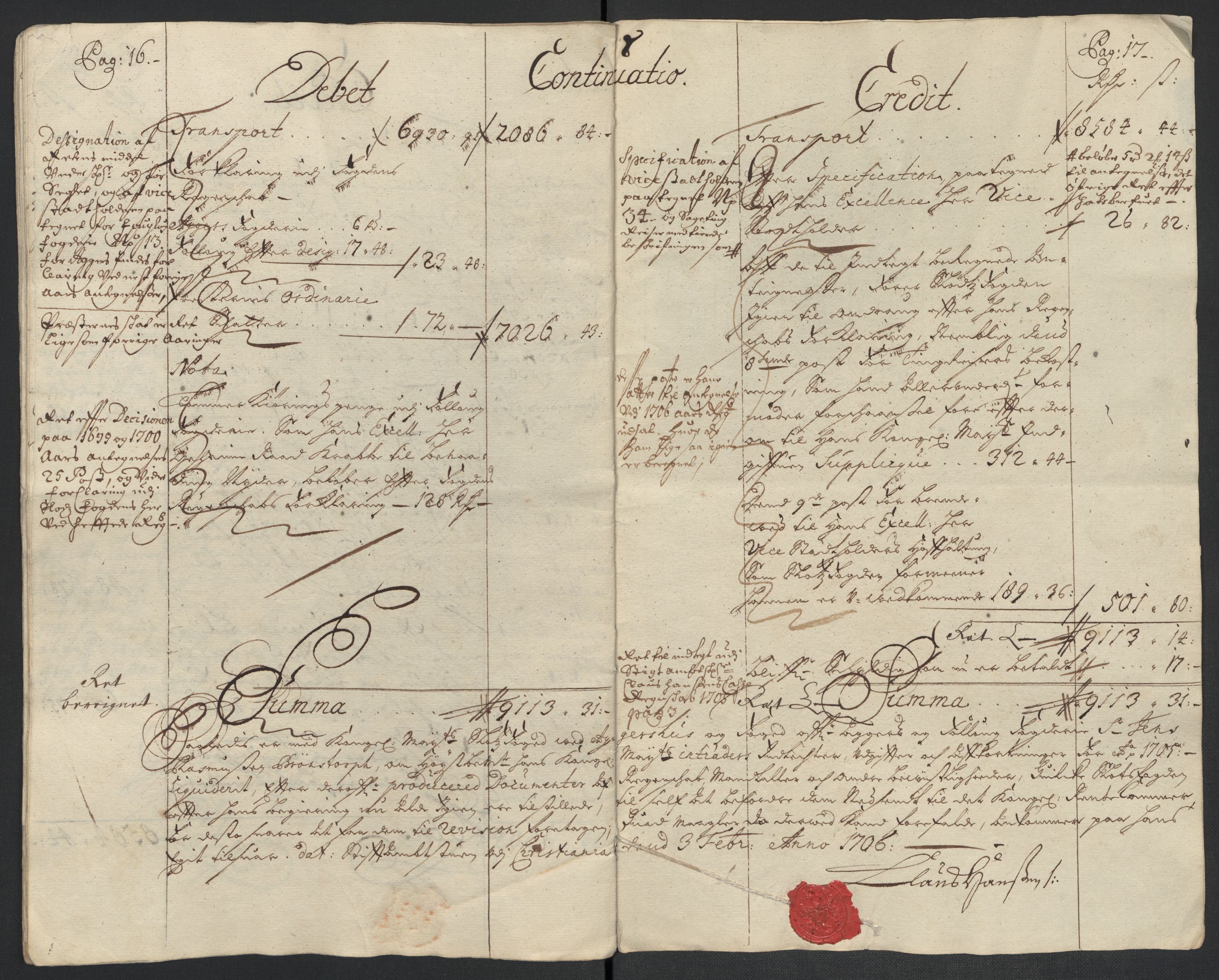 Rentekammeret inntil 1814, Reviderte regnskaper, Fogderegnskap, RA/EA-4092/R10/L0446: Fogderegnskap Aker og Follo, 1705-1706, p. 22